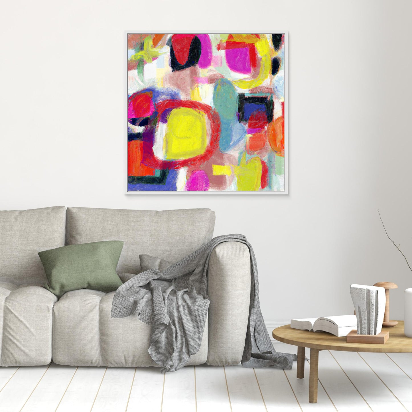 Vivid Chorus - Gestural Color Abstract Art Print