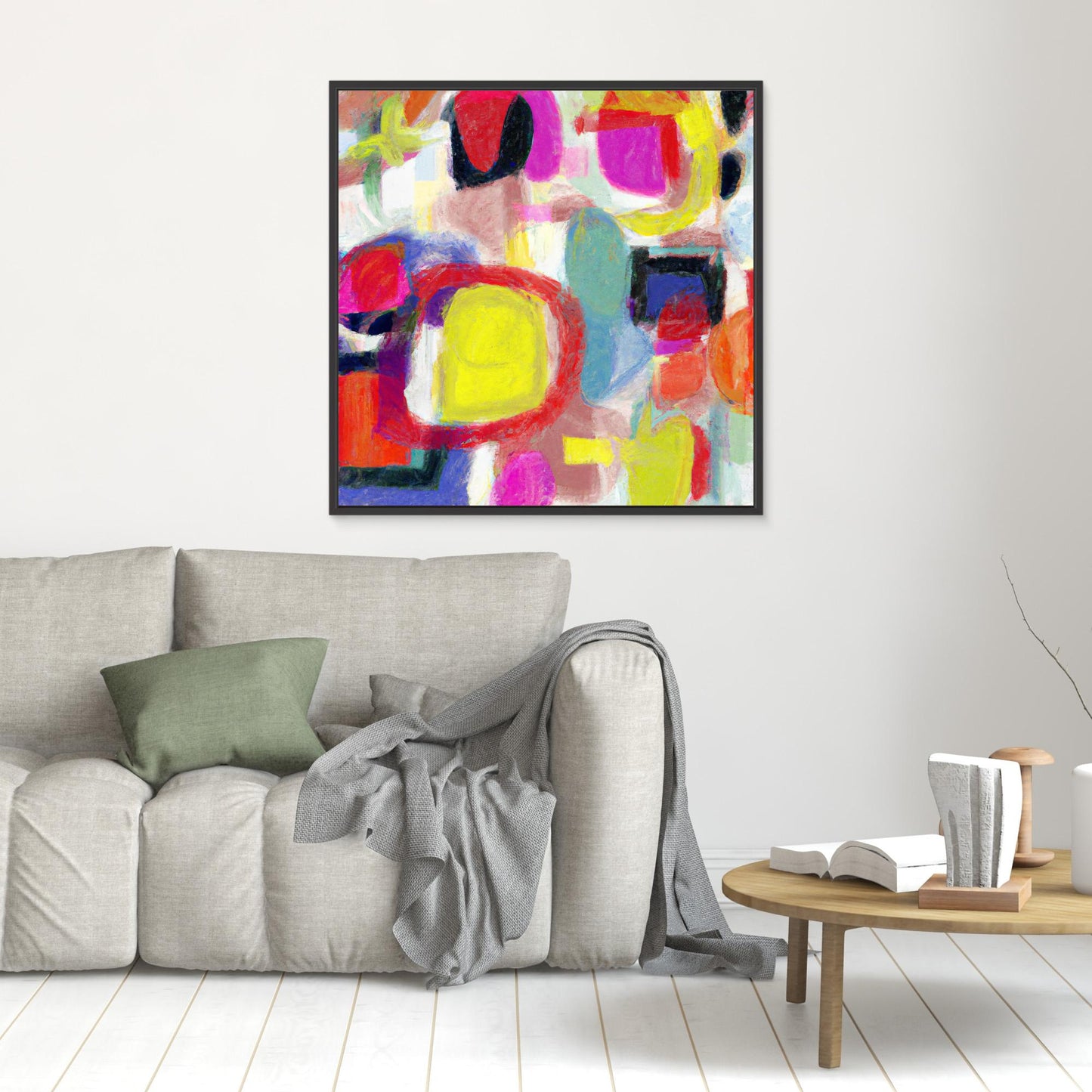 Vivid Chorus - Gestural Color Abstract Art Print