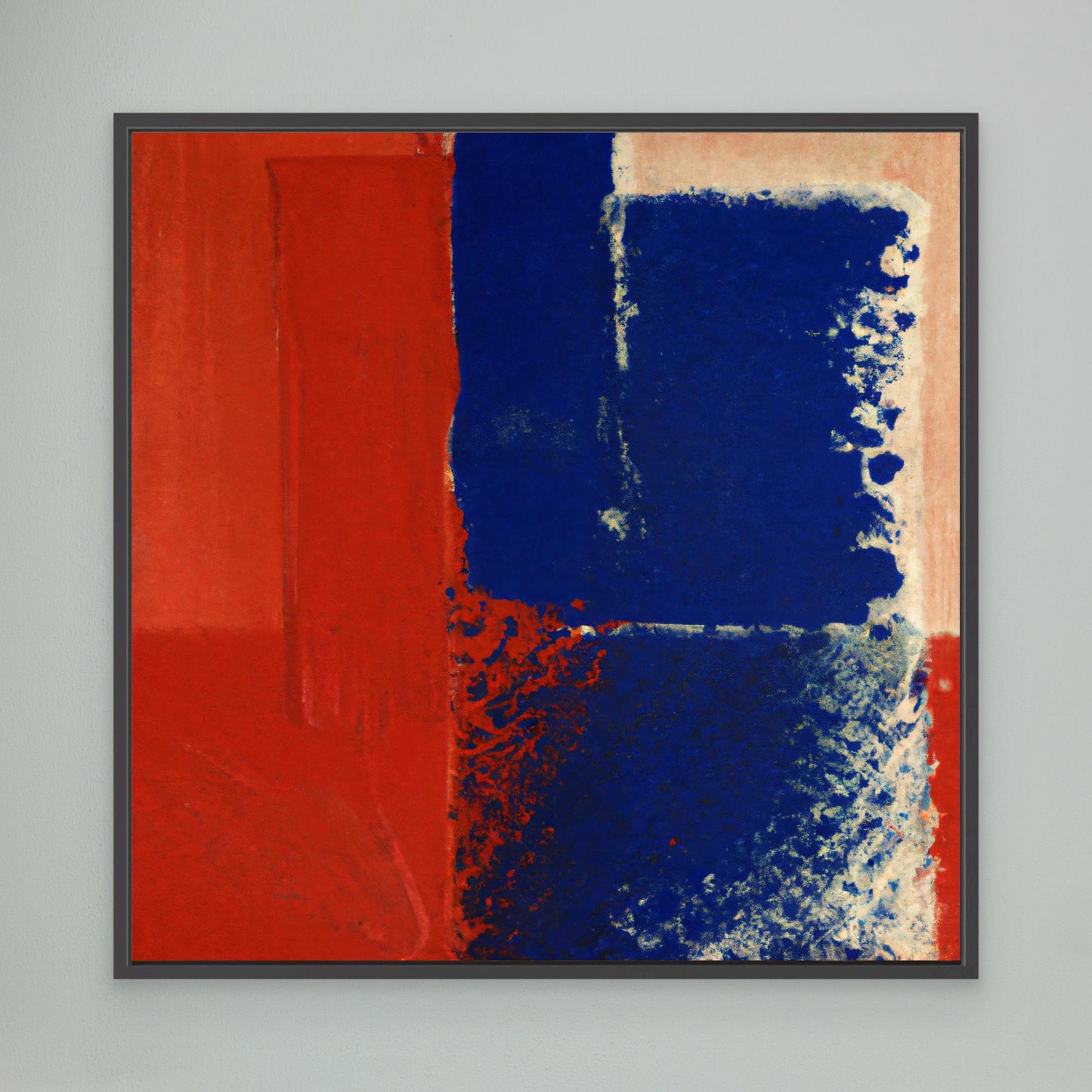 Chromatic Swirl — Expressive, Colorfield Style Fine Art Print on Canvas
