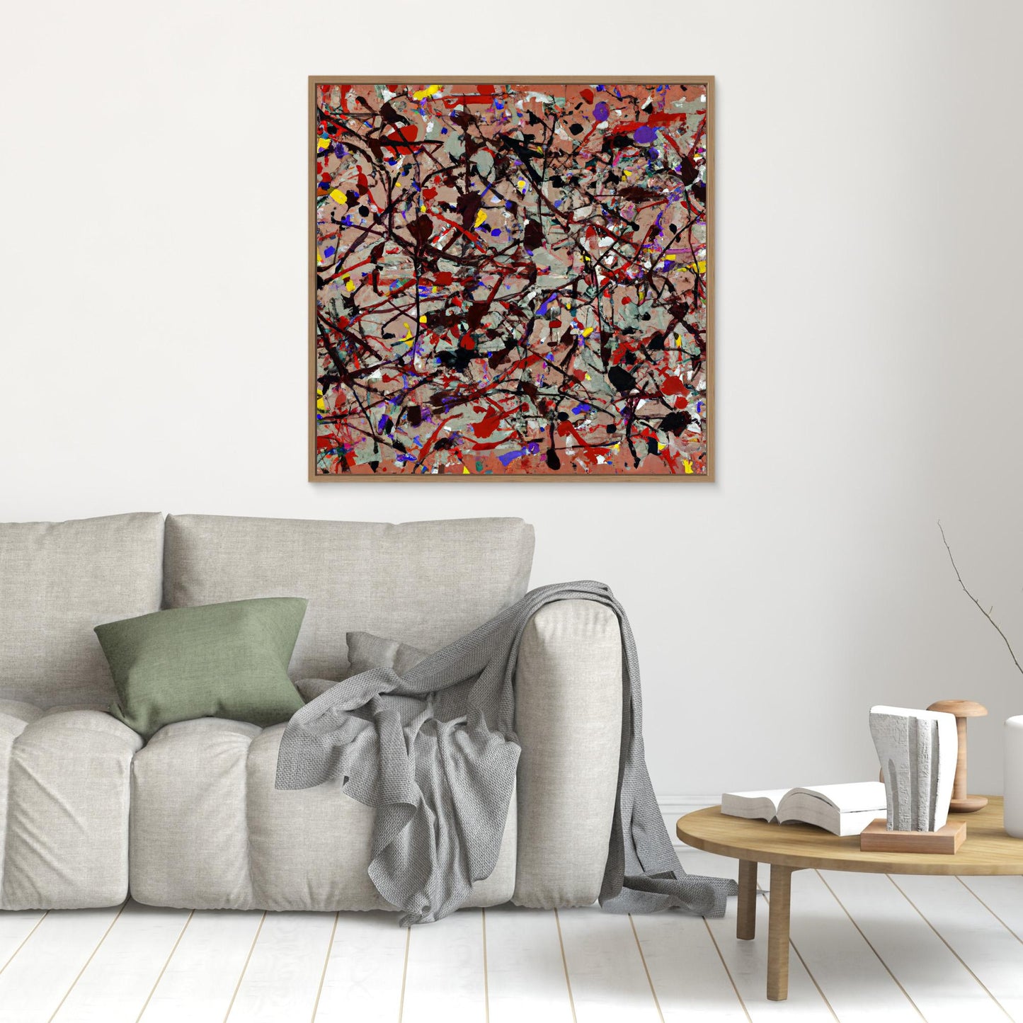 Ethereal Reflections - Action Painting Style Art Print