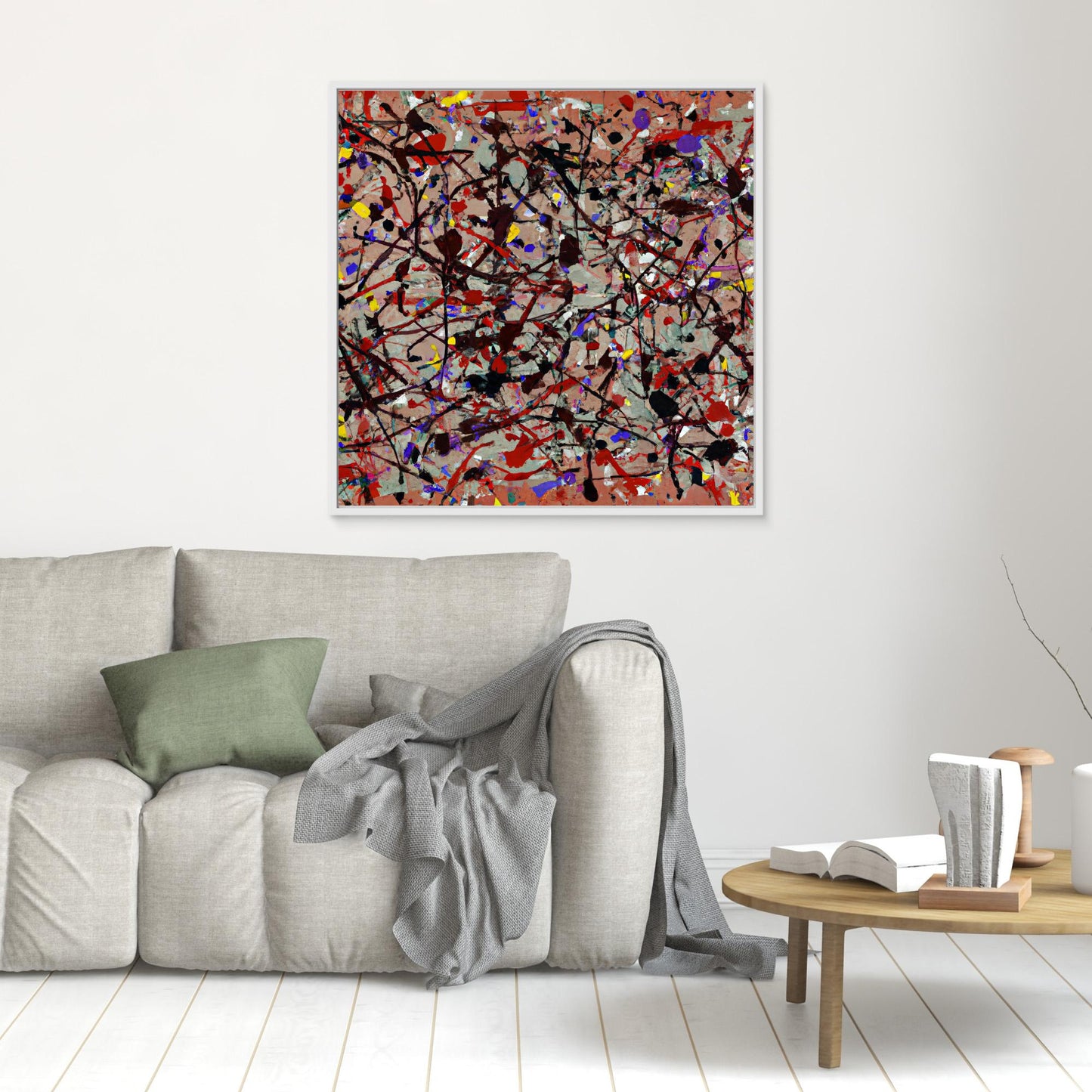 Ethereal Reflections - Action Painting Style Art Print