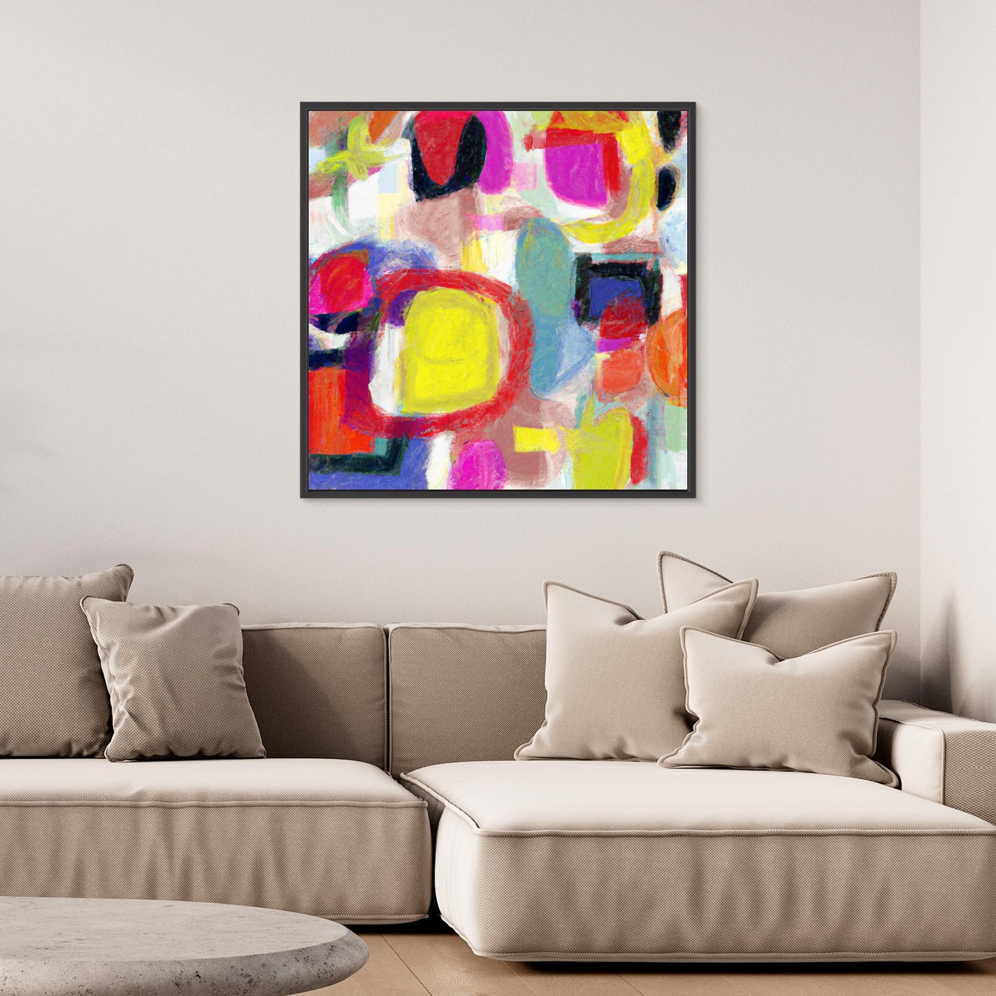 Vivid Chorus - Gestural Color Abstract Art Print