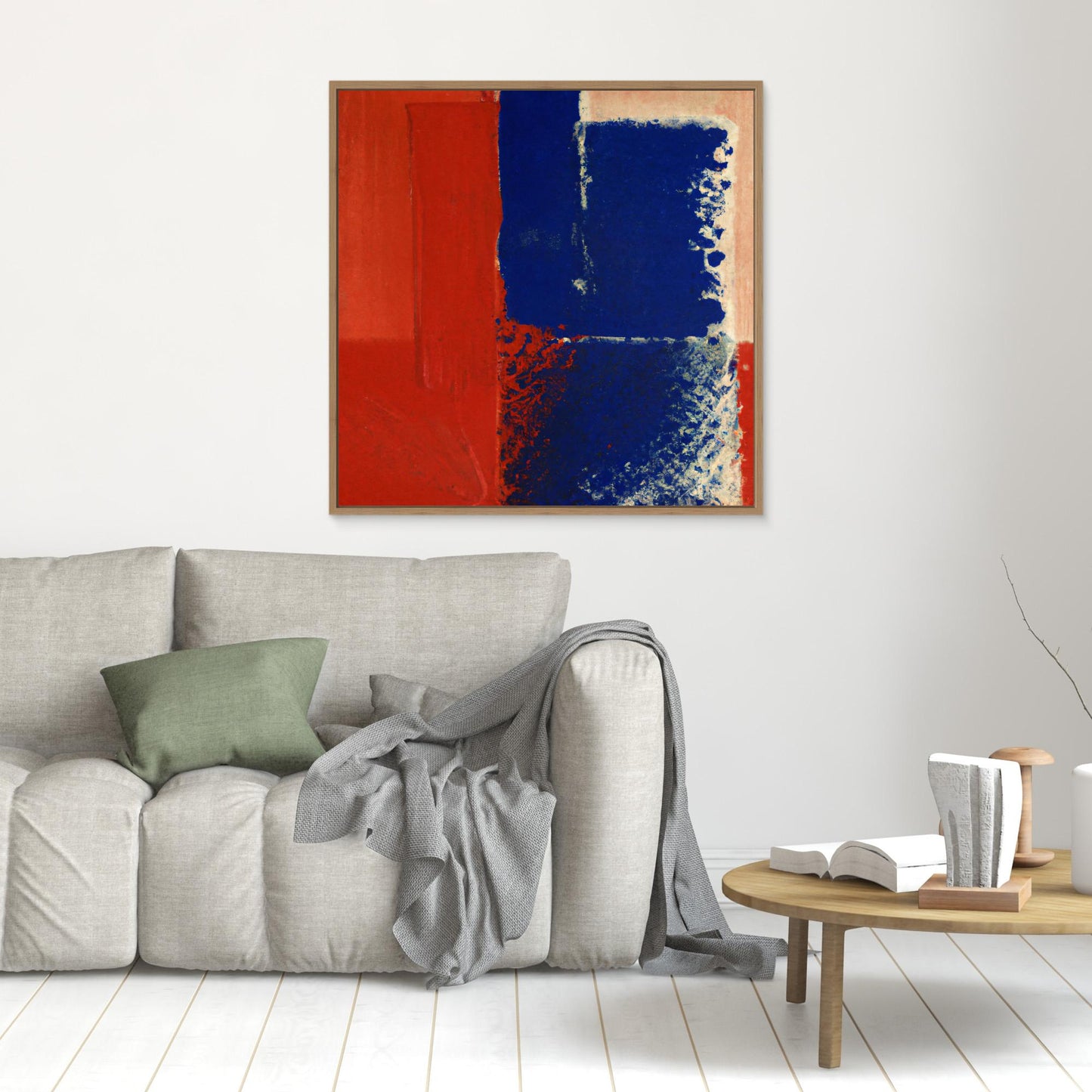 Chromatic Swirl — Expressive, Colorfield Style Fine Art Print on Canvas