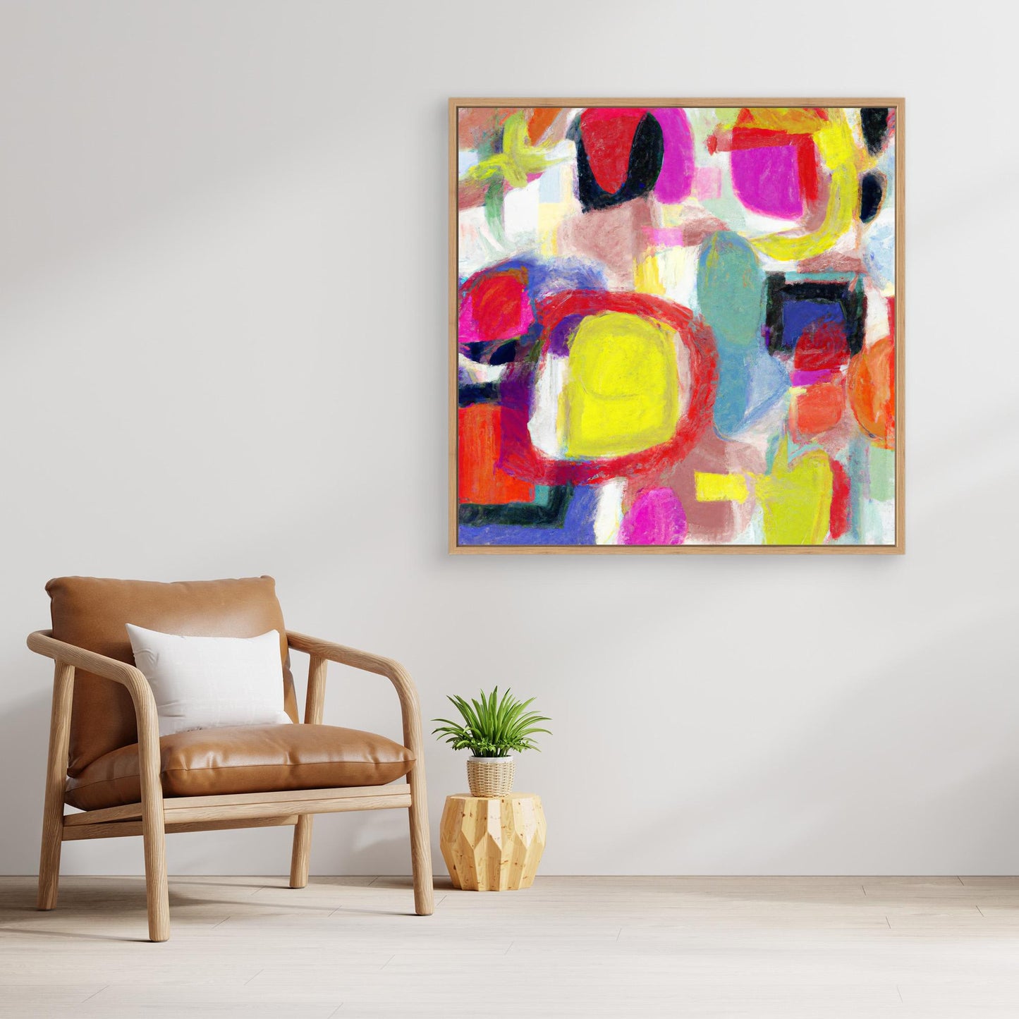 Vivid Chorus - Gestural Color Abstract Art Print