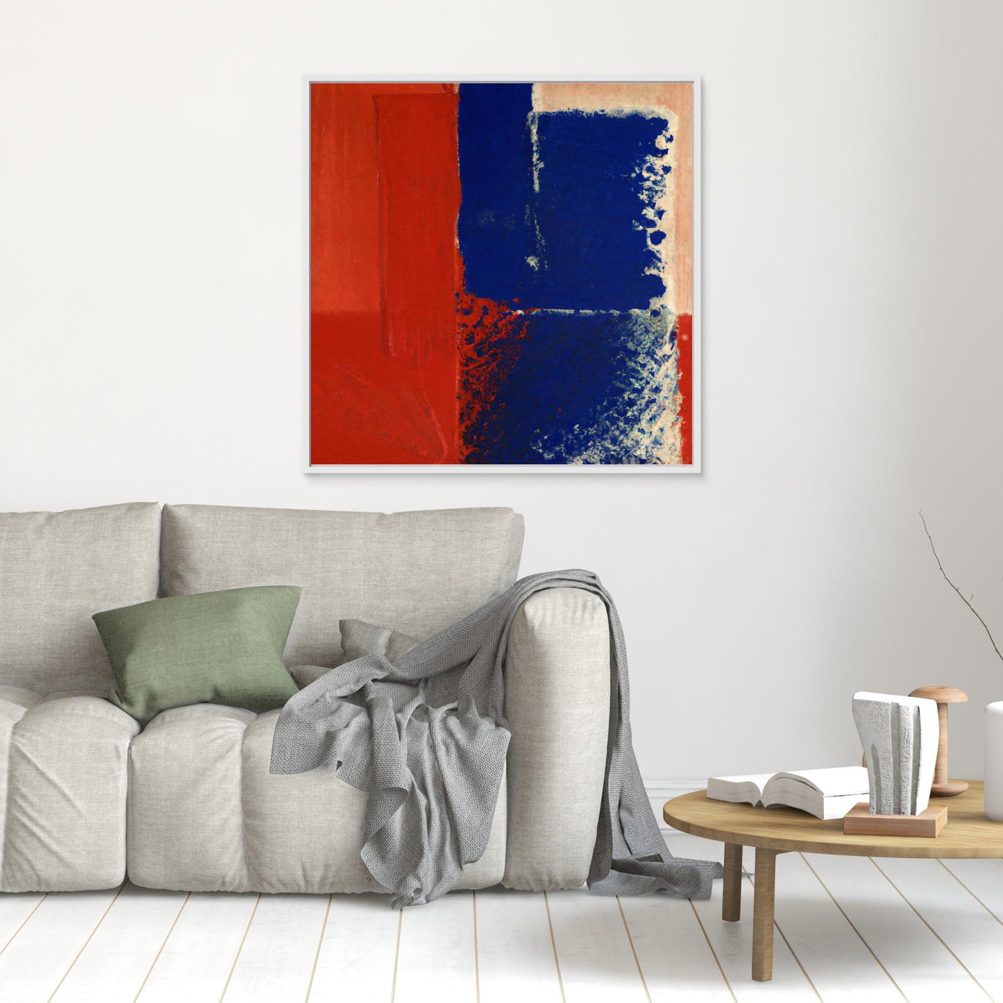 Chromatic Swirl — Expressive, Colorfield Style Fine Art Print on Canvas