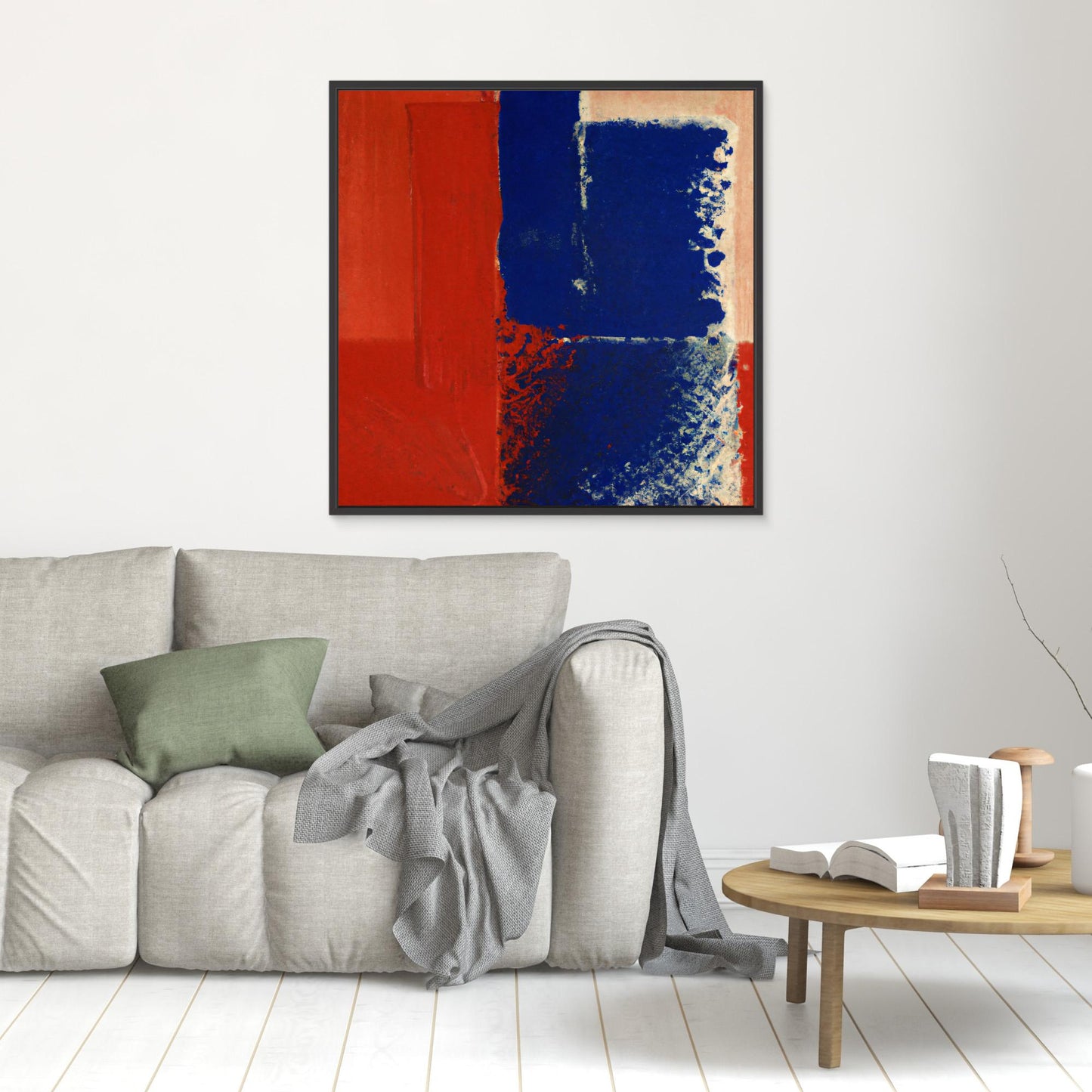 Chromatic Swirl — Expressive, Colorfield Style Fine Art Print on Canvas