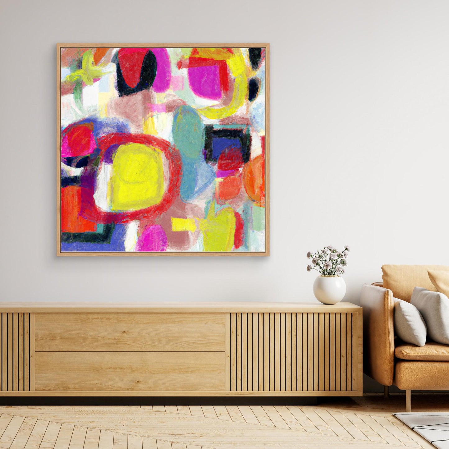 Vivid Chorus - Gestural Color Abstract Art Print