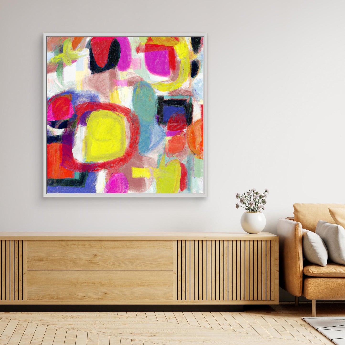 Vivid Chorus - Gestural Color Abstract Art Print
