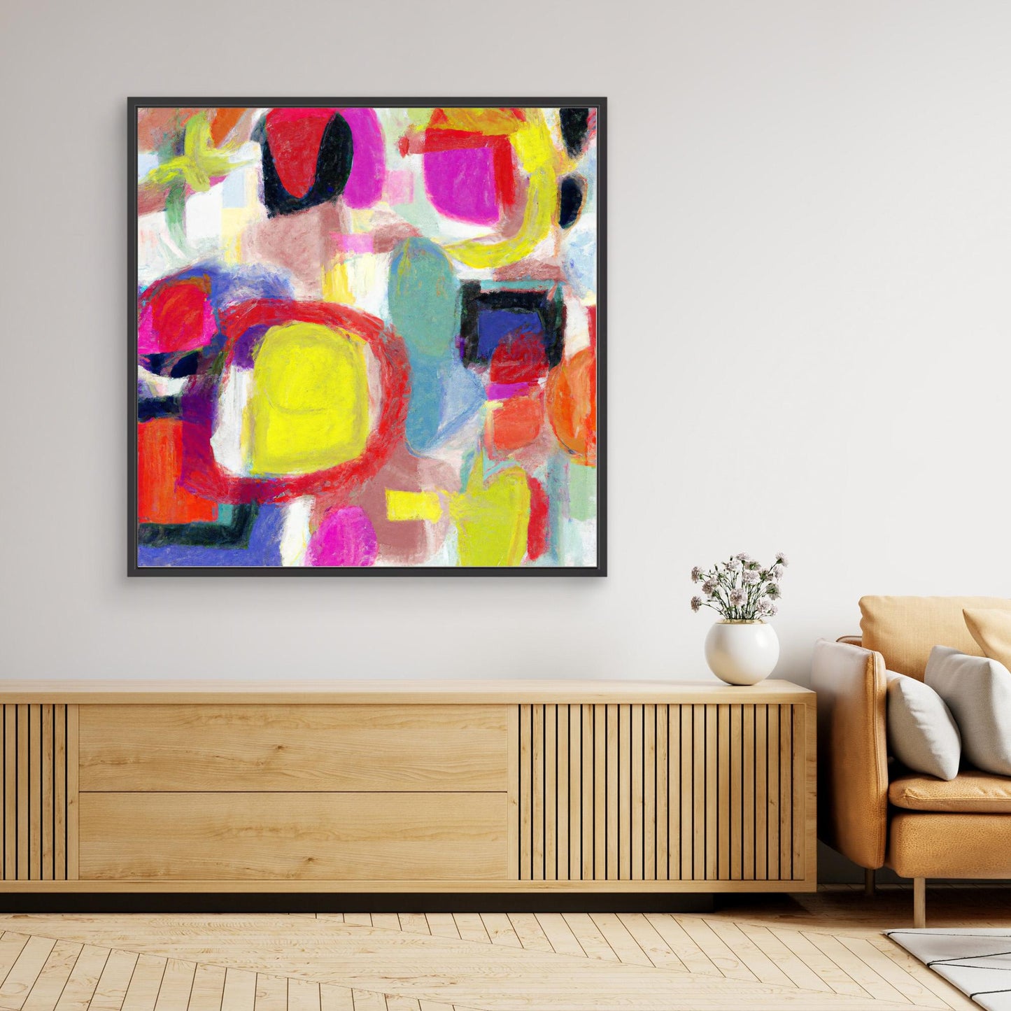 Vivid Chorus - Gestural Color Abstract Art Print