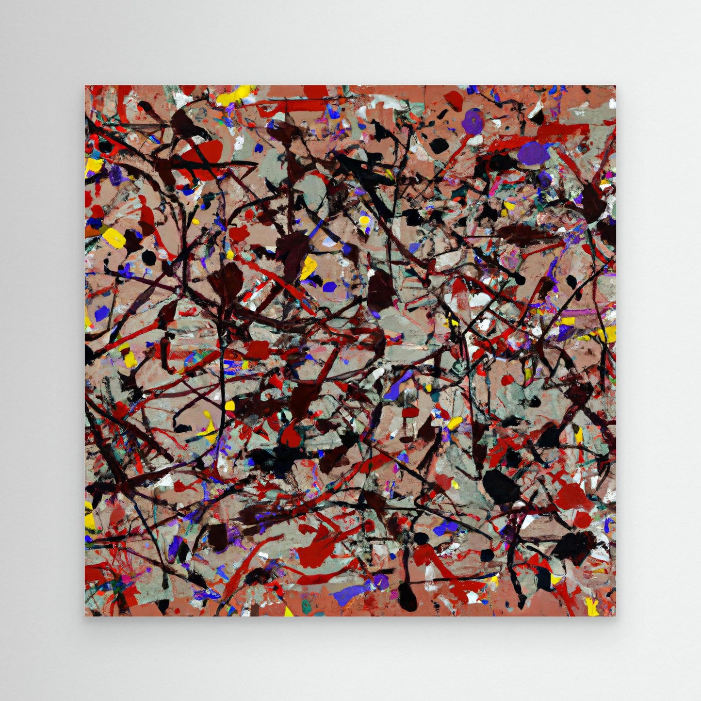 Ethereal Reflections - Action Painting Style Art Print