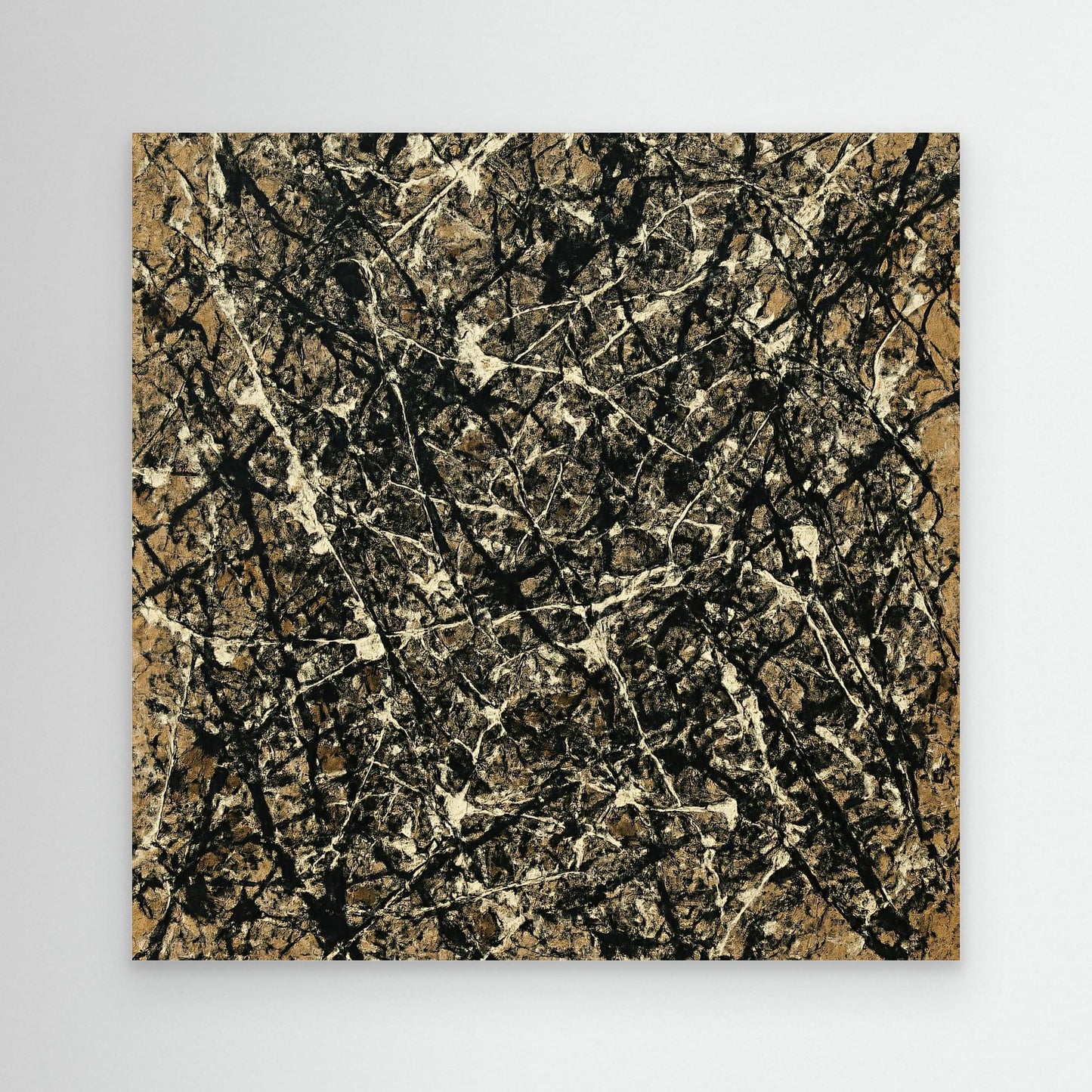 Strata Weave - Earthen Action Painting Style