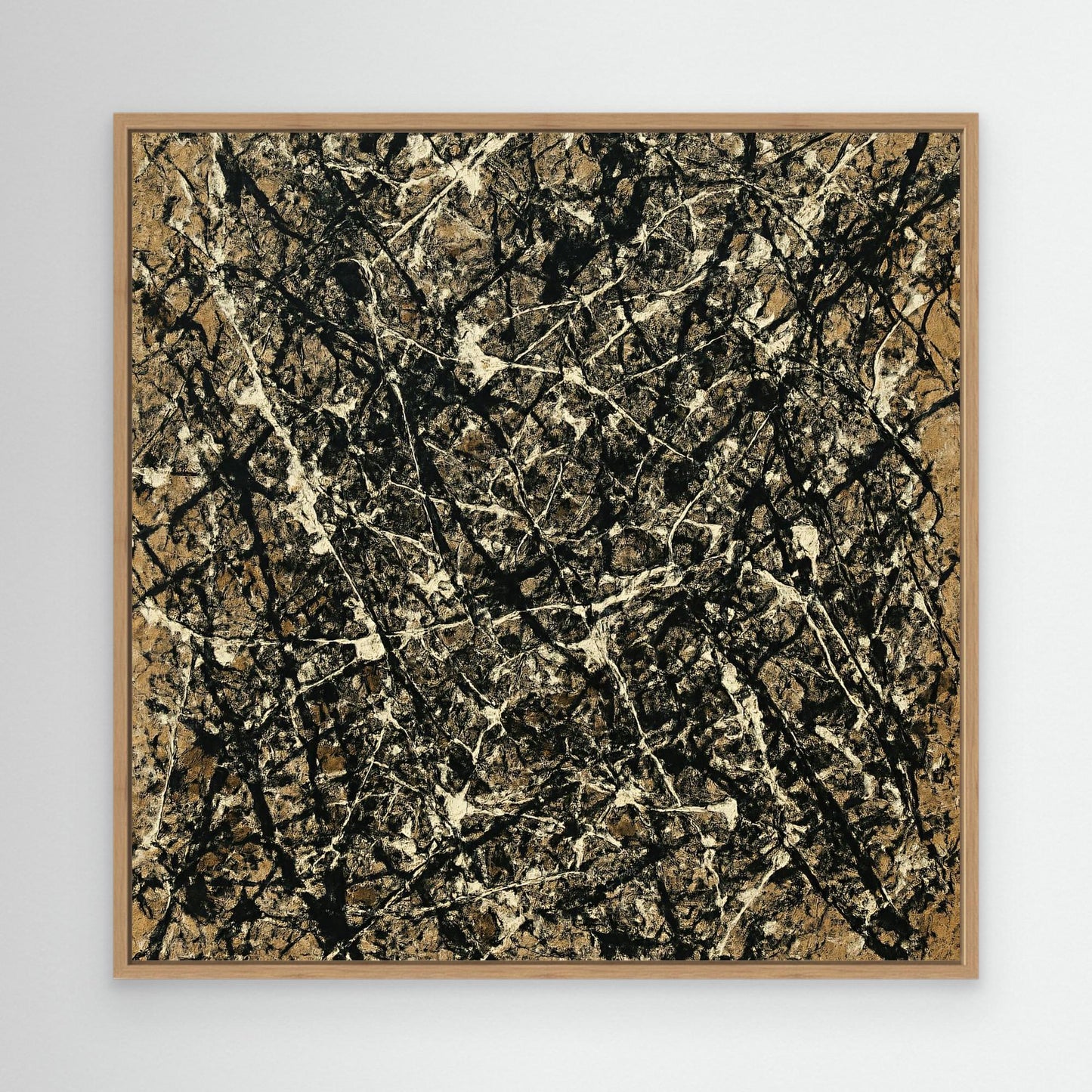 Strata Weave - Earthen Action Painting Style