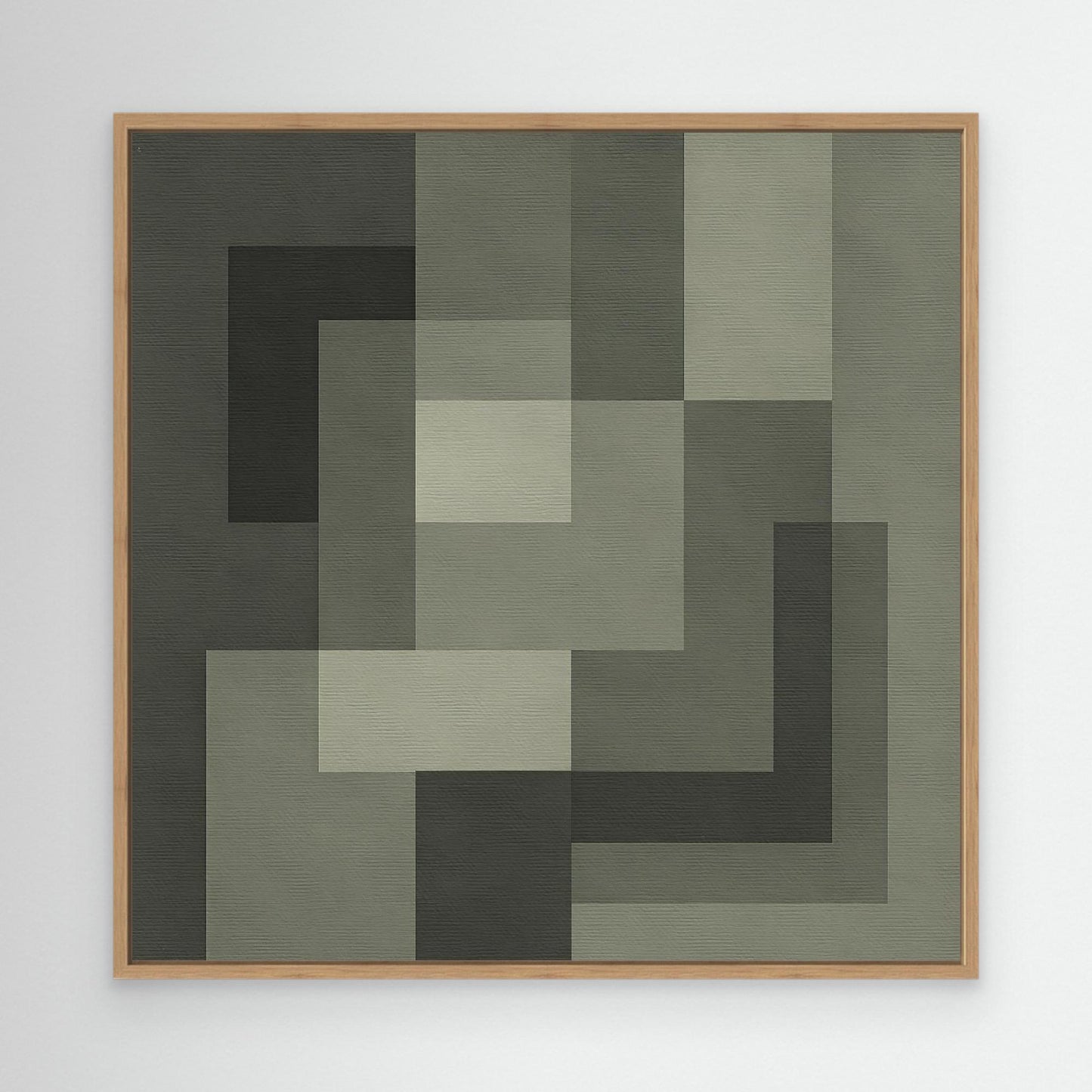 Graphite Interlock - Monochrome Geometric Composition