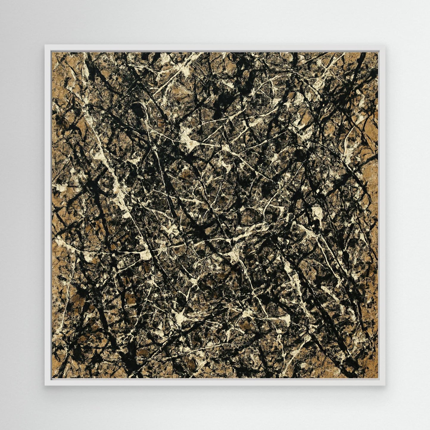 Strata Weave - Earthen Action Painting Style