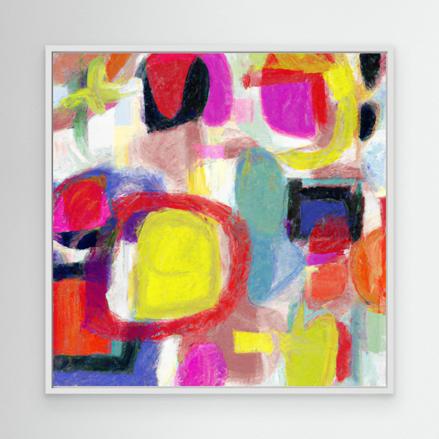 Vivid Chorus - Gestural Color Abstract Art Print