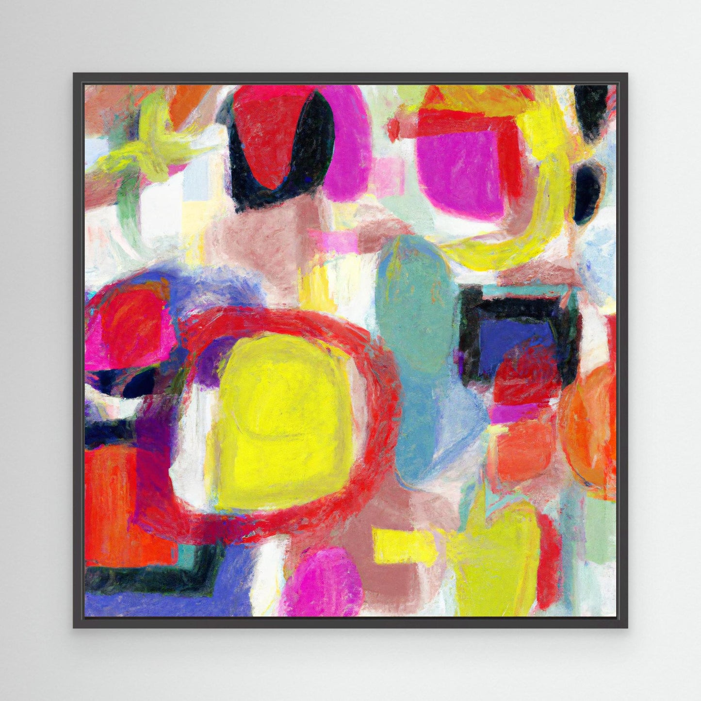 Vivid Chorus - Gestural Color Abstract Art Print