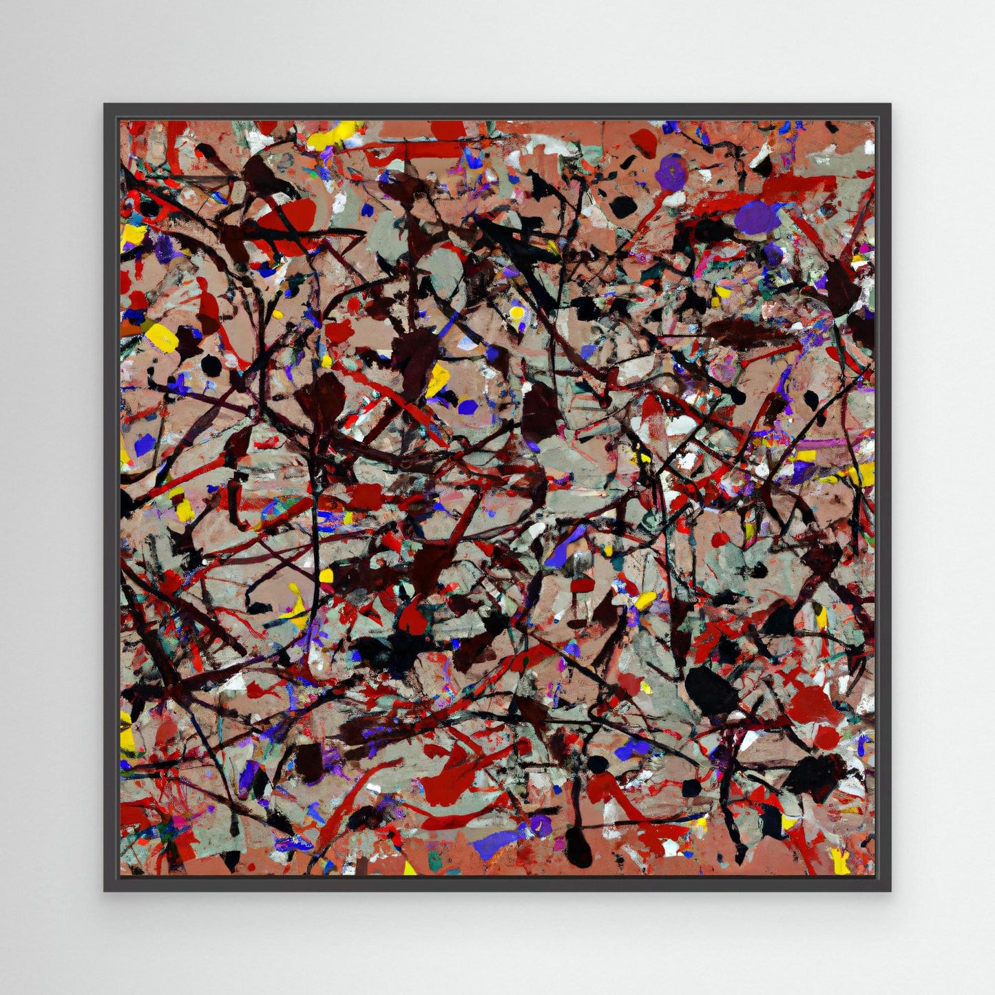 Ethereal Reflections - Action Painting Style Art Print