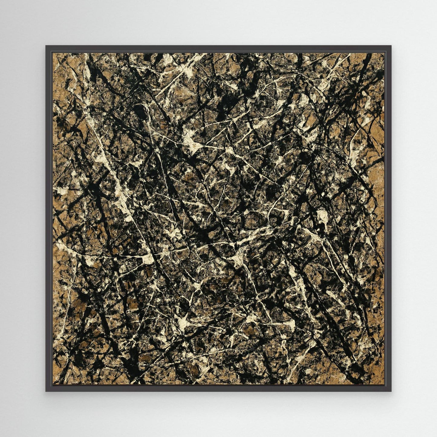 Strata Weave - Earthen Action Painting Style