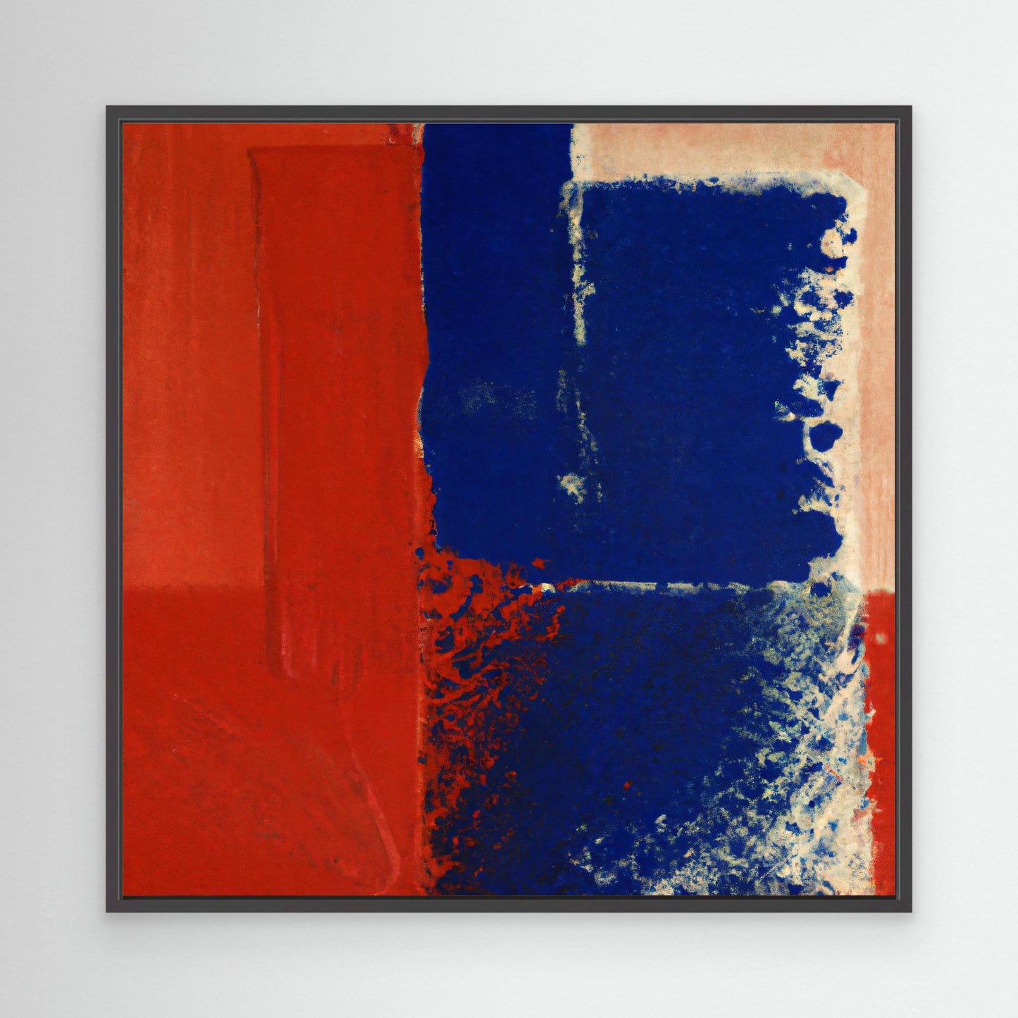 Chromatic Swirl — Expressive, Colorfield Style Fine Art Print on Canvas