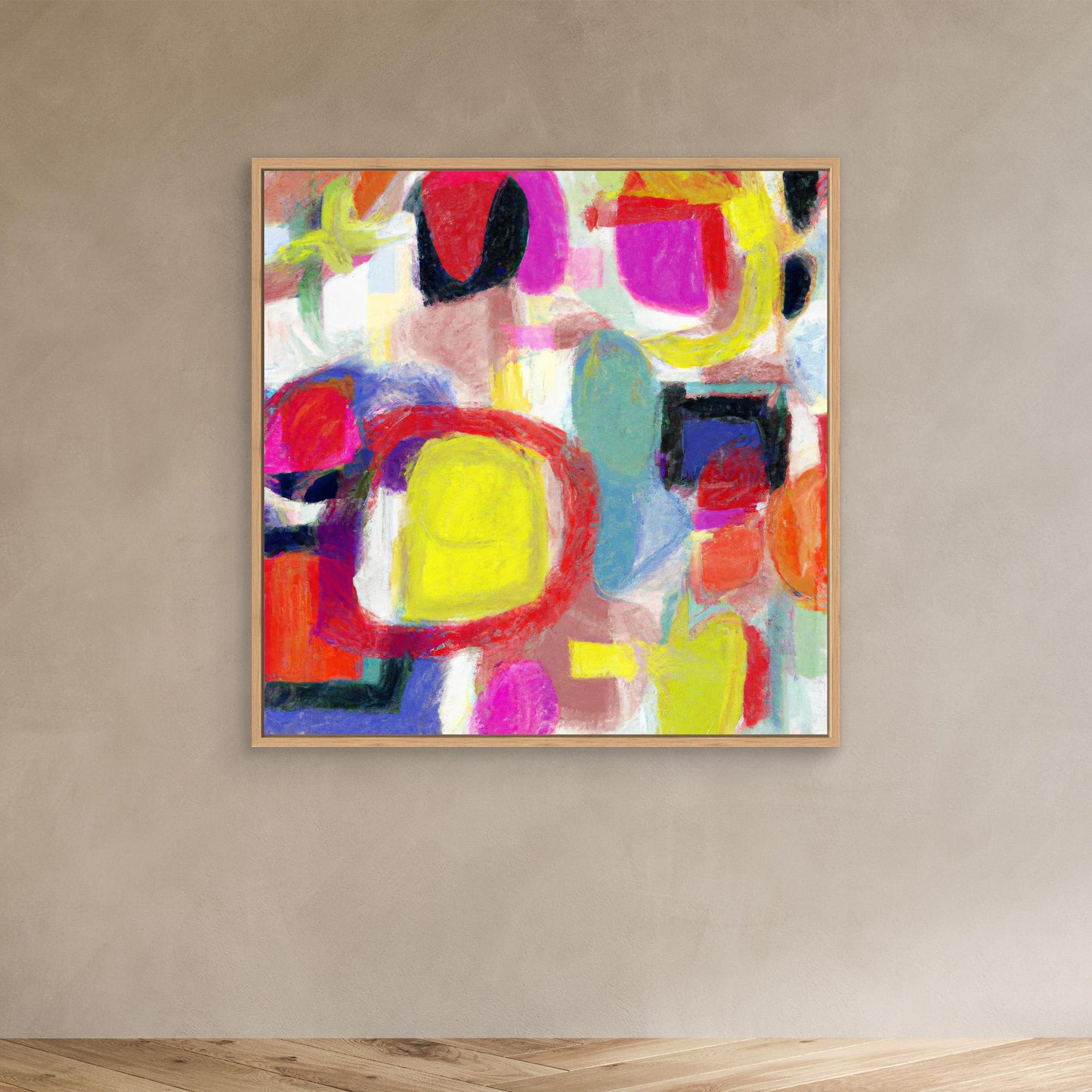Vivid Chorus - Gestural Color Abstract Art Print