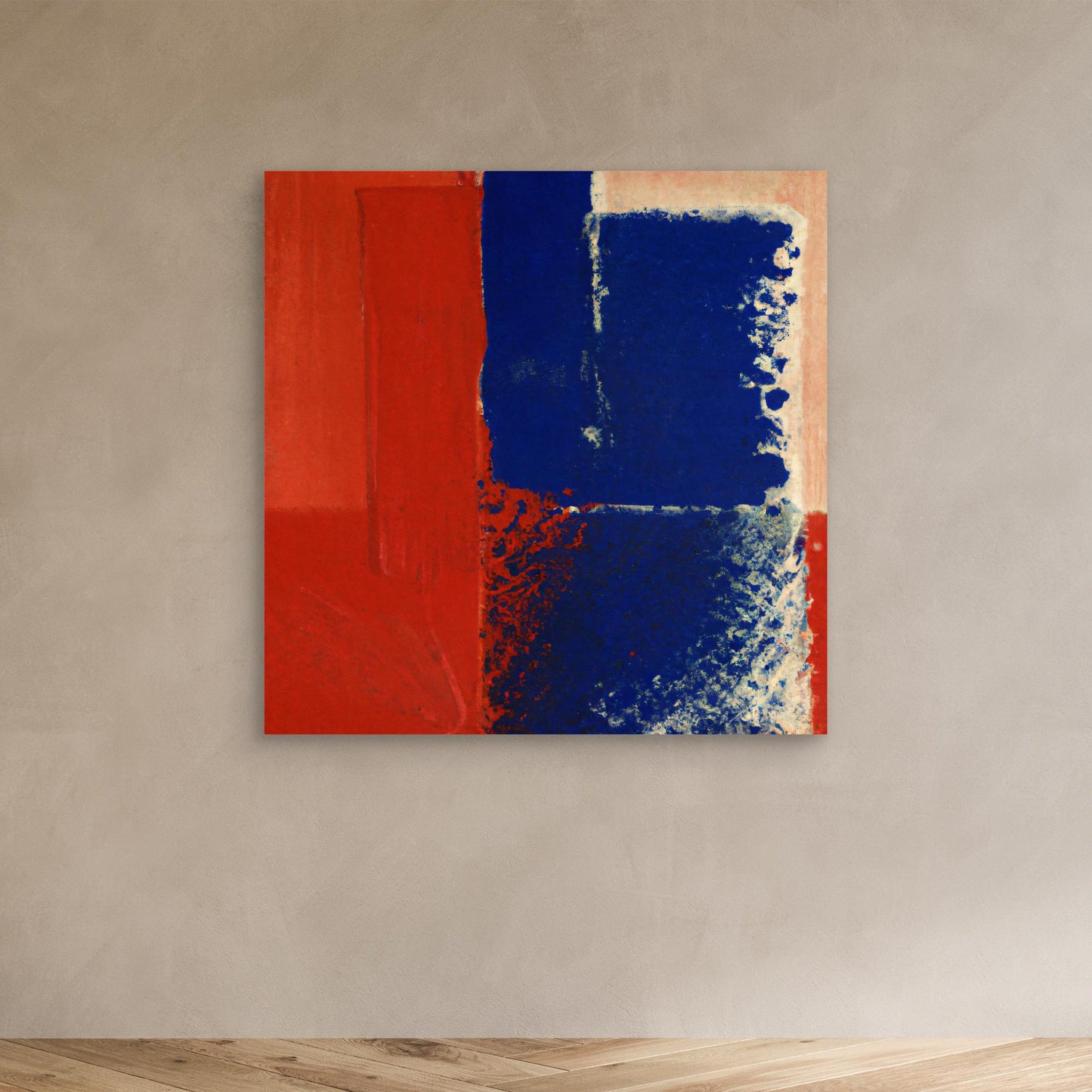 Chromatic Swirl — Expressive, Colorfield Style Fine Art Print on Canvas