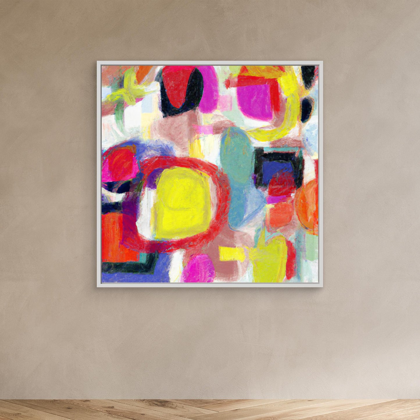 Vivid Chorus - Gestural Color Abstract Art Print