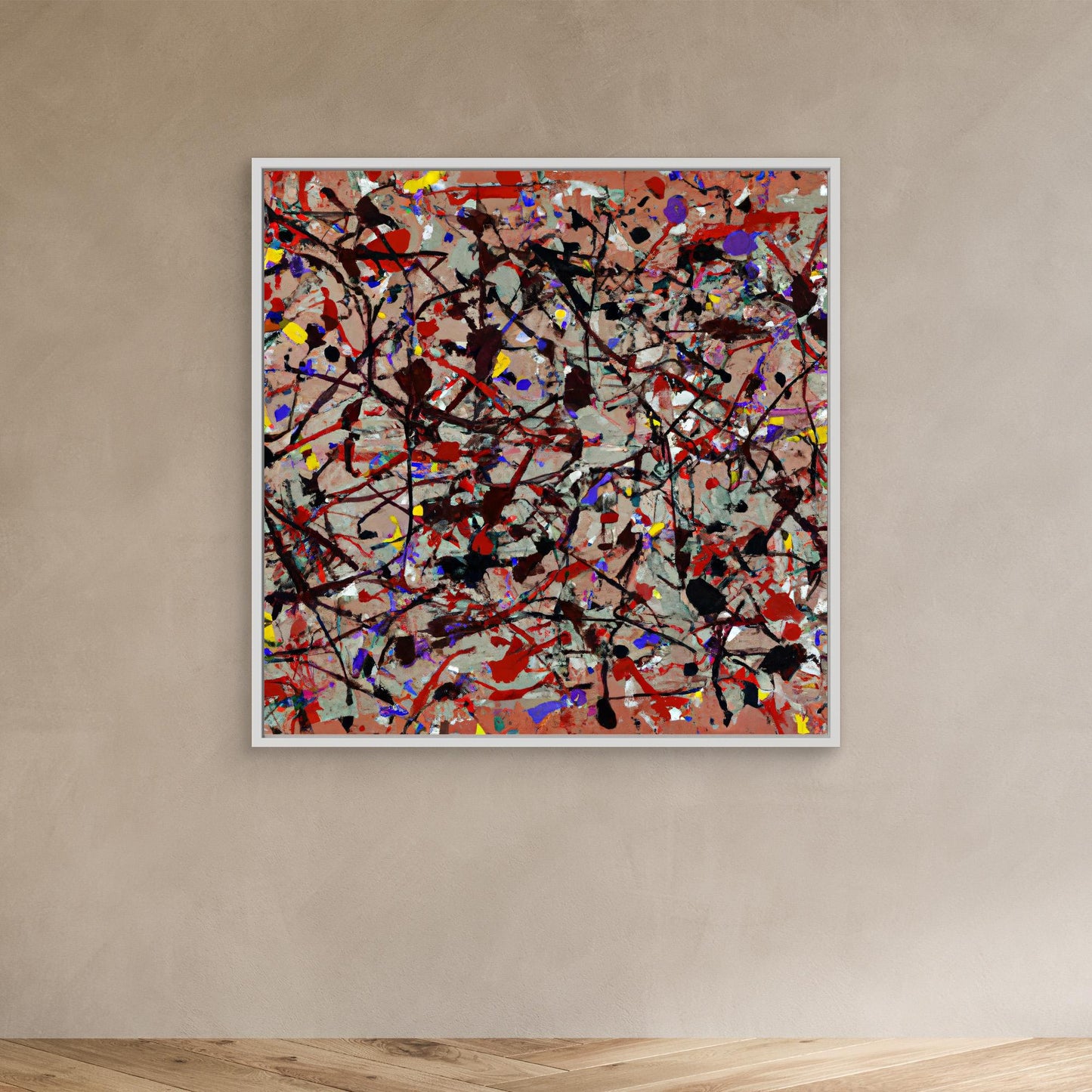 Ethereal Reflections - Action Painting Style Art Print