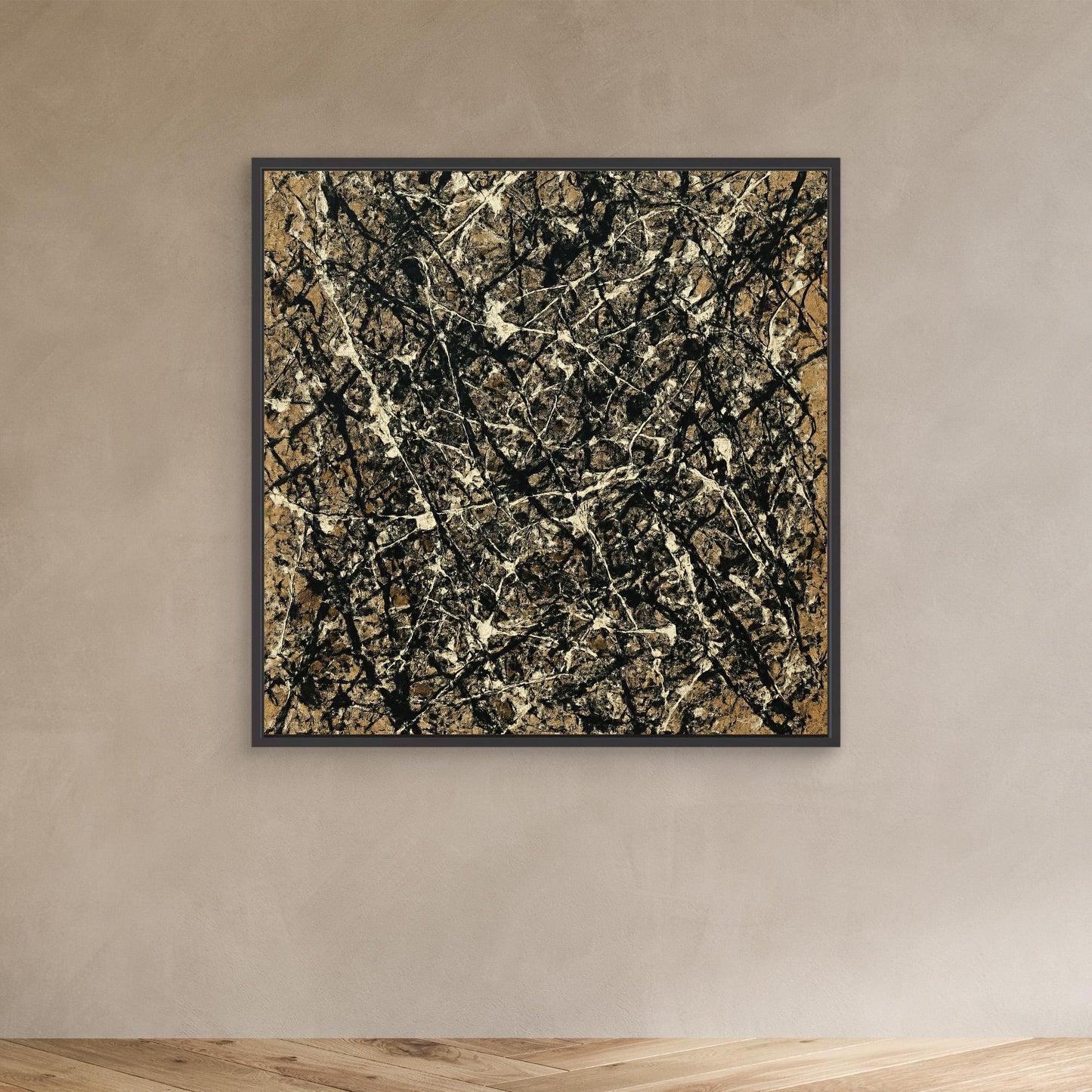 Strata Weave - Earthen Action Painting Style