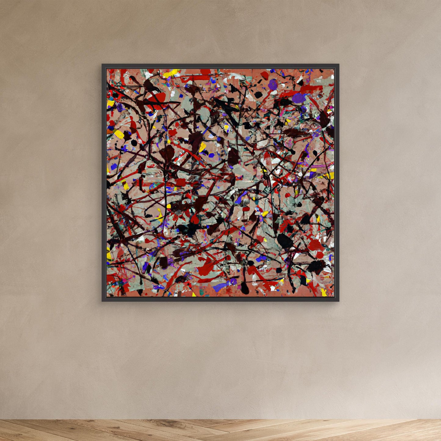 Ethereal Reflections - Action Painting Style Art Print