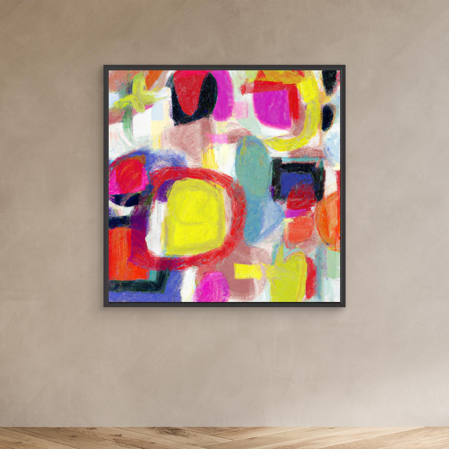 Vivid Chorus - Gestural Color Abstract Art Print