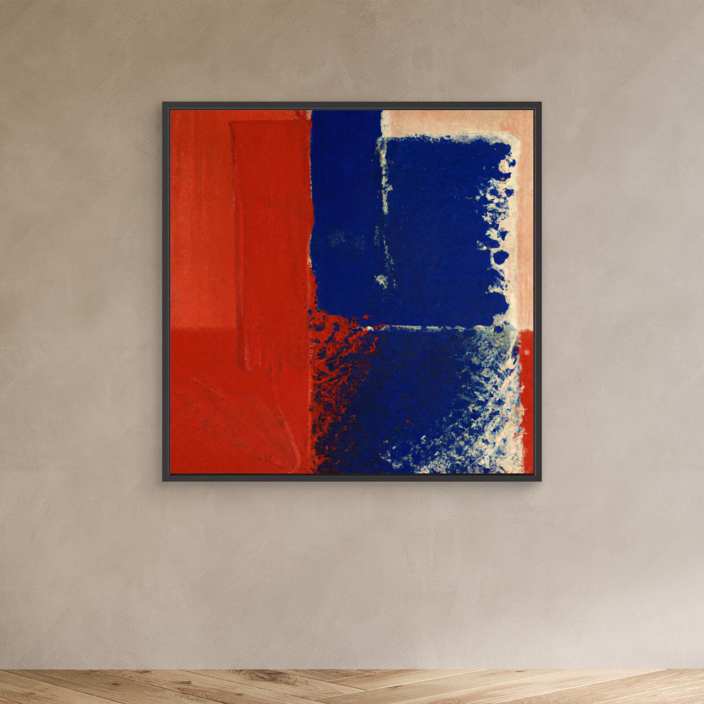 Chromatic Swirl — Expressive, Colorfield Style Fine Art Print on Canvas