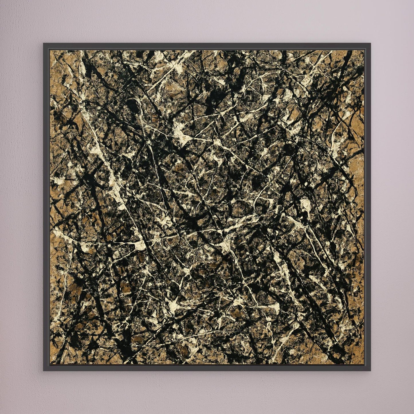 Strata Weave - Earthen Action Painting Style