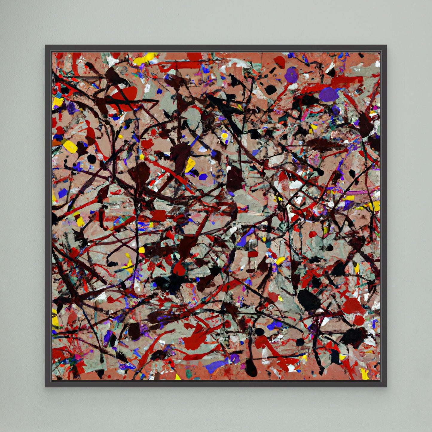 Ethereal Reflections - Action Painting Style Art Print