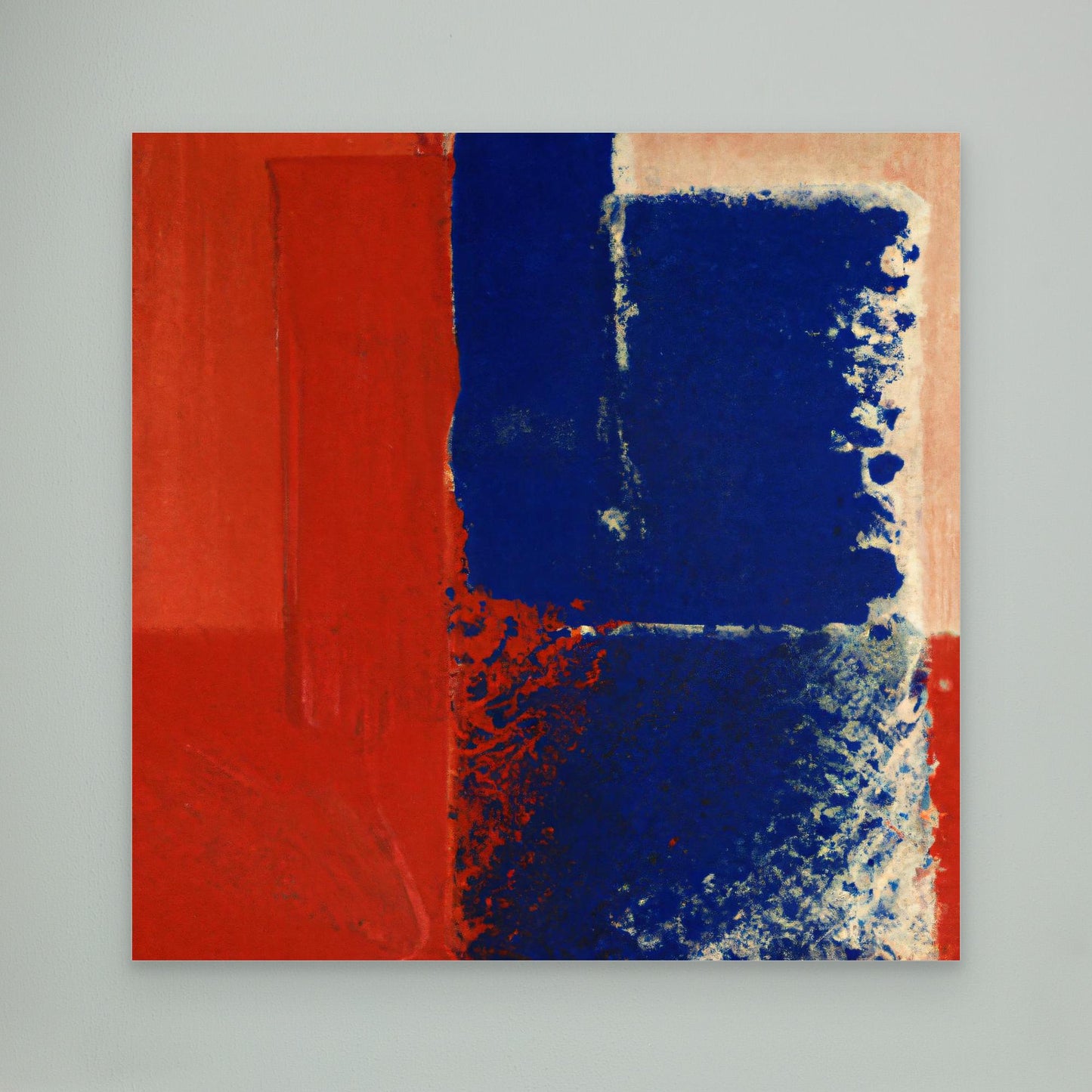 Chromatic Swirl — Expressive, Colorfield Style Fine Art Print on Canvas