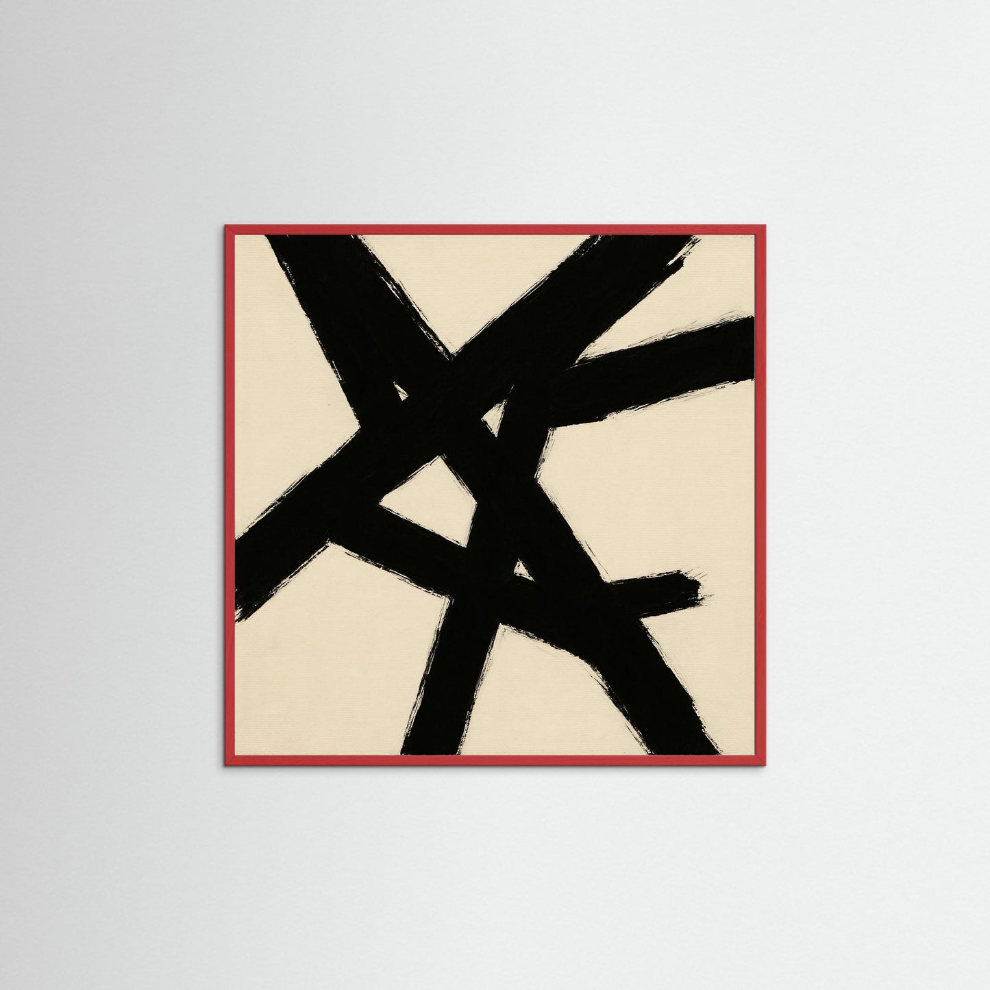 Intersecting Forces - Abstract Expressionism, Minimal Gestural Abstraction Art Print