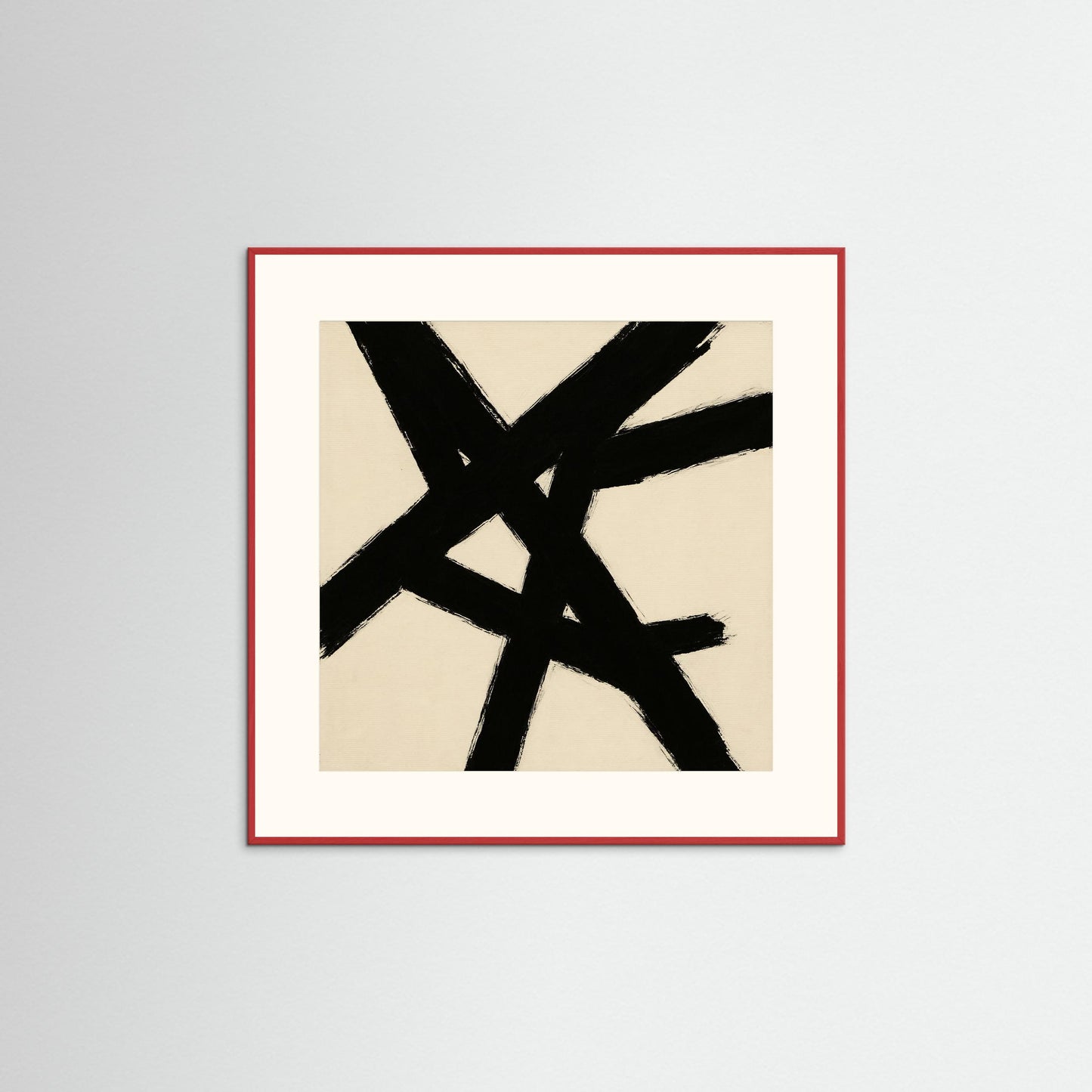 Intersecting Forces - Abstract Expressionism, Minimal Gestural Abstraction Art Print
