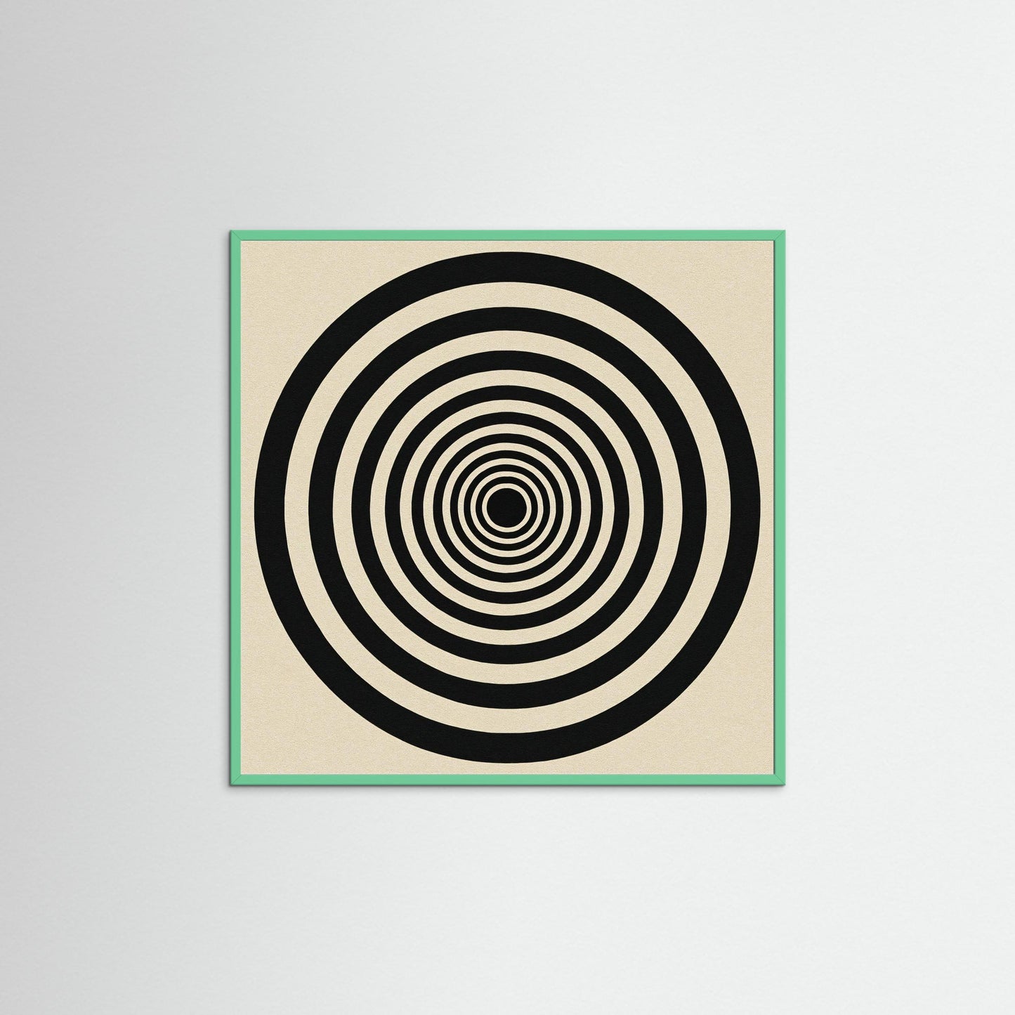 Hypnotic Echo - Op Art inspired Art Print with Concentric Rings