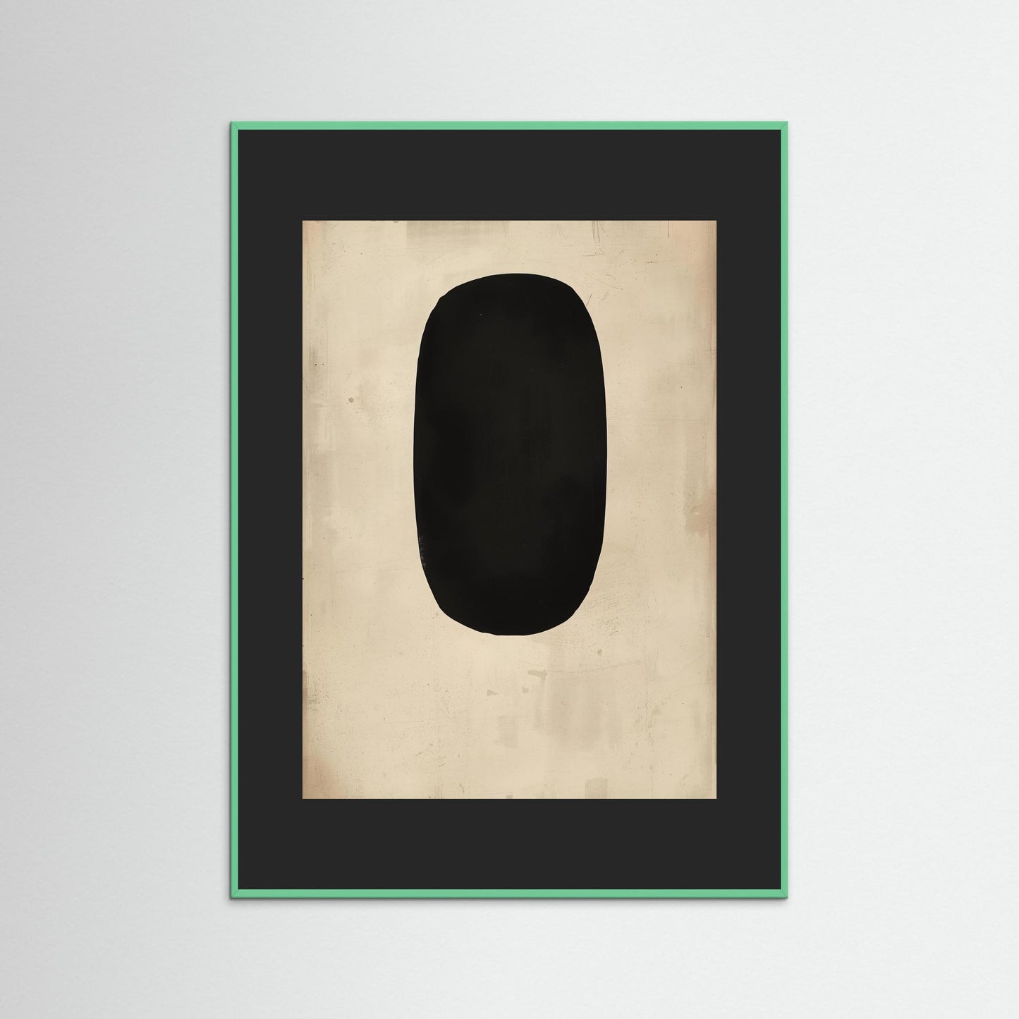 Obsidian Silence - Fine Art Print featuring a meditative exploration of form, stillness, and presence within emptiness