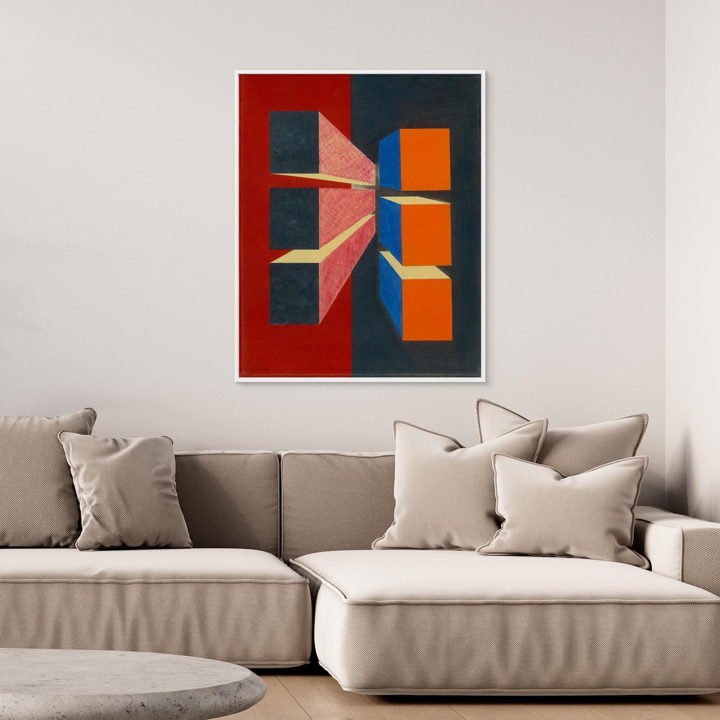 Cubi in Movimento - Geometric Abstraction mood with cubist explorations flair