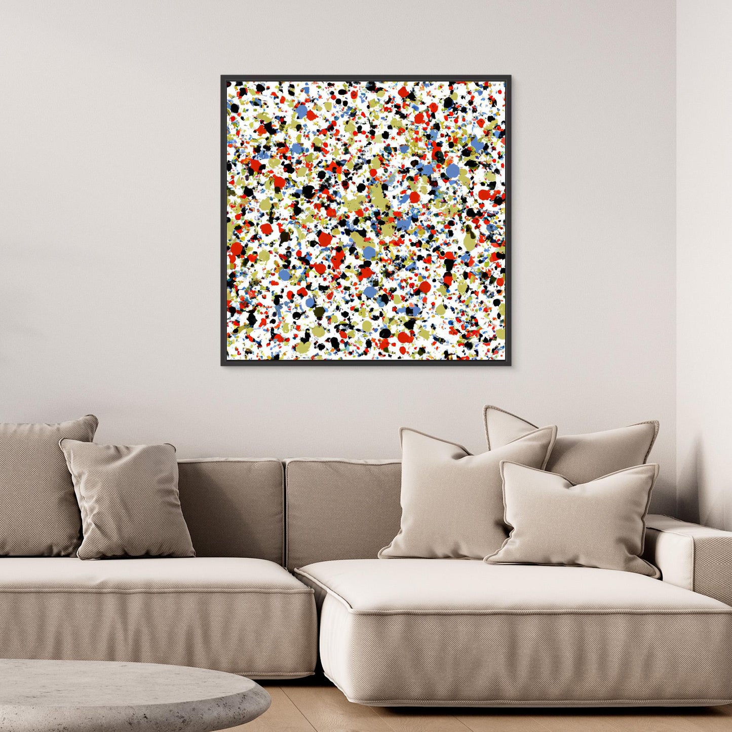 Kinetic Constellation - Action Drip Abstract Art Print