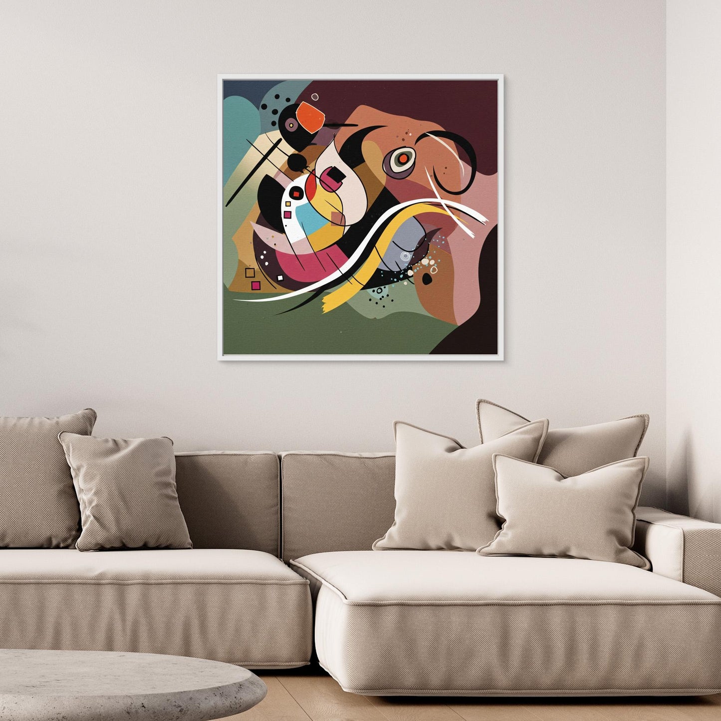 Playful Signals - Geometric Abstraction Mood with Bauhaus Flair