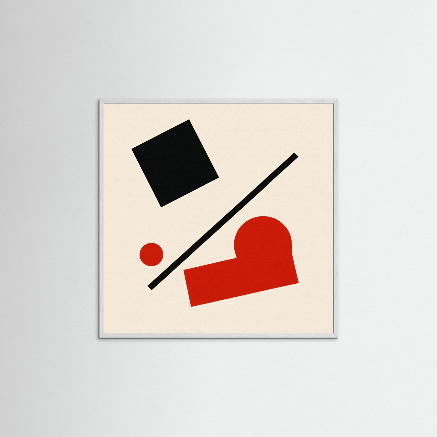 Diagonal Counterpoint - A Malevich inspired minimalistic art print
