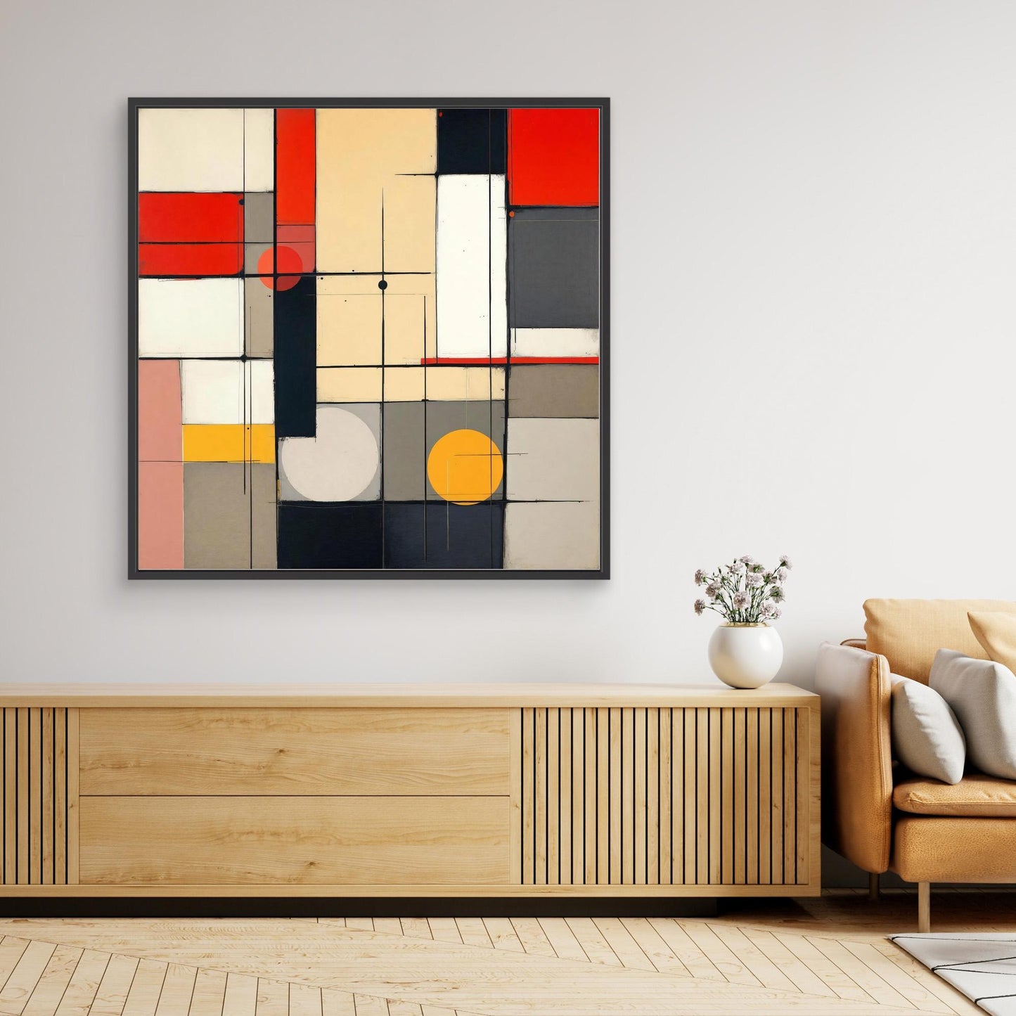 Metro Grid - Constructivist Geometry Art Print