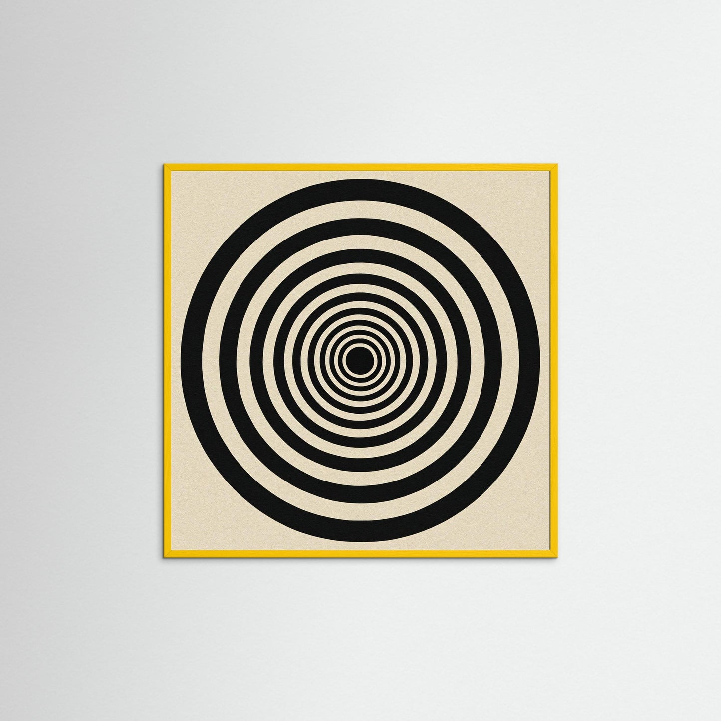 Hypnotic Echo - Op Art inspired Art Print with Concentric Rings