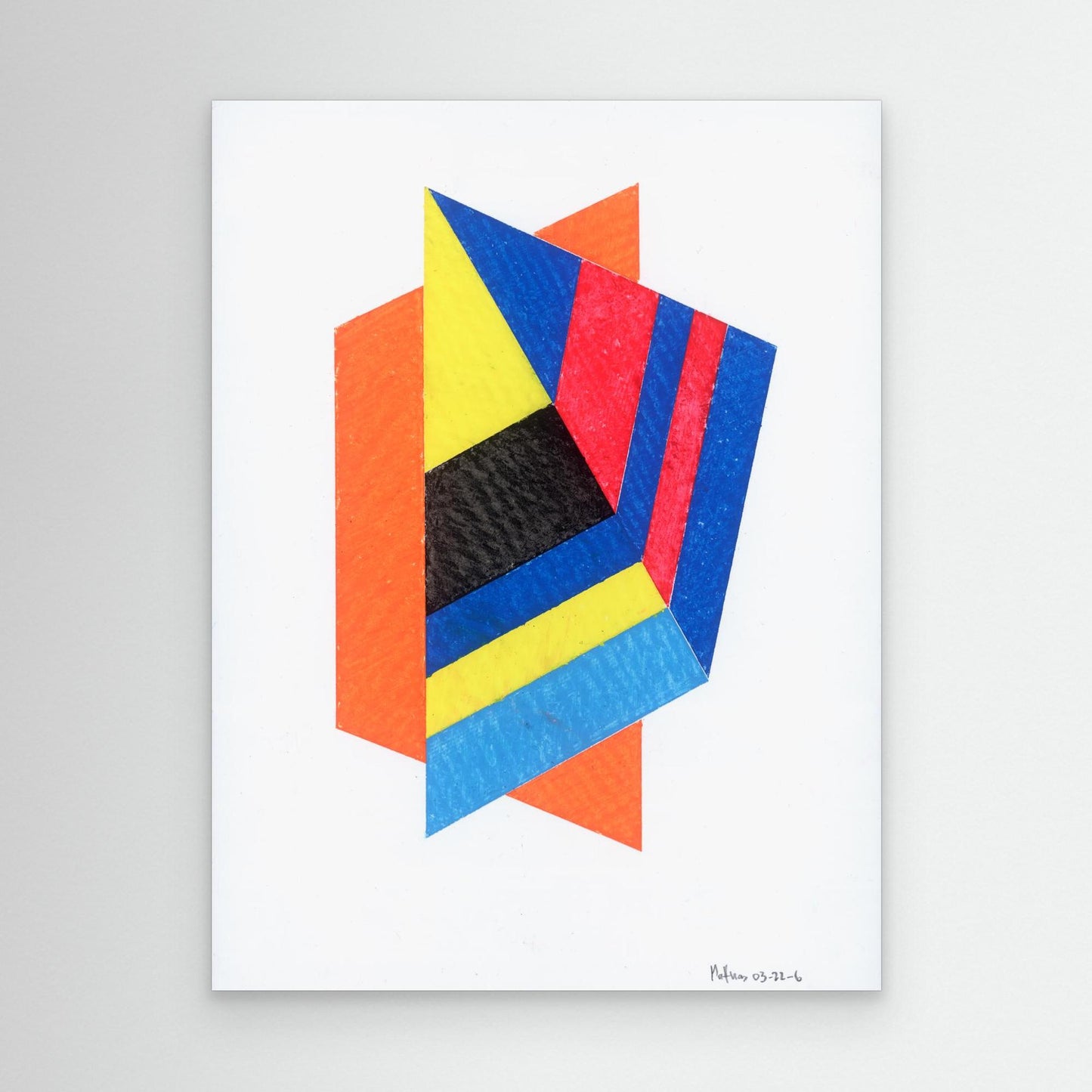 Prism Kite - Bauhaus Geometric Collage Art Print
