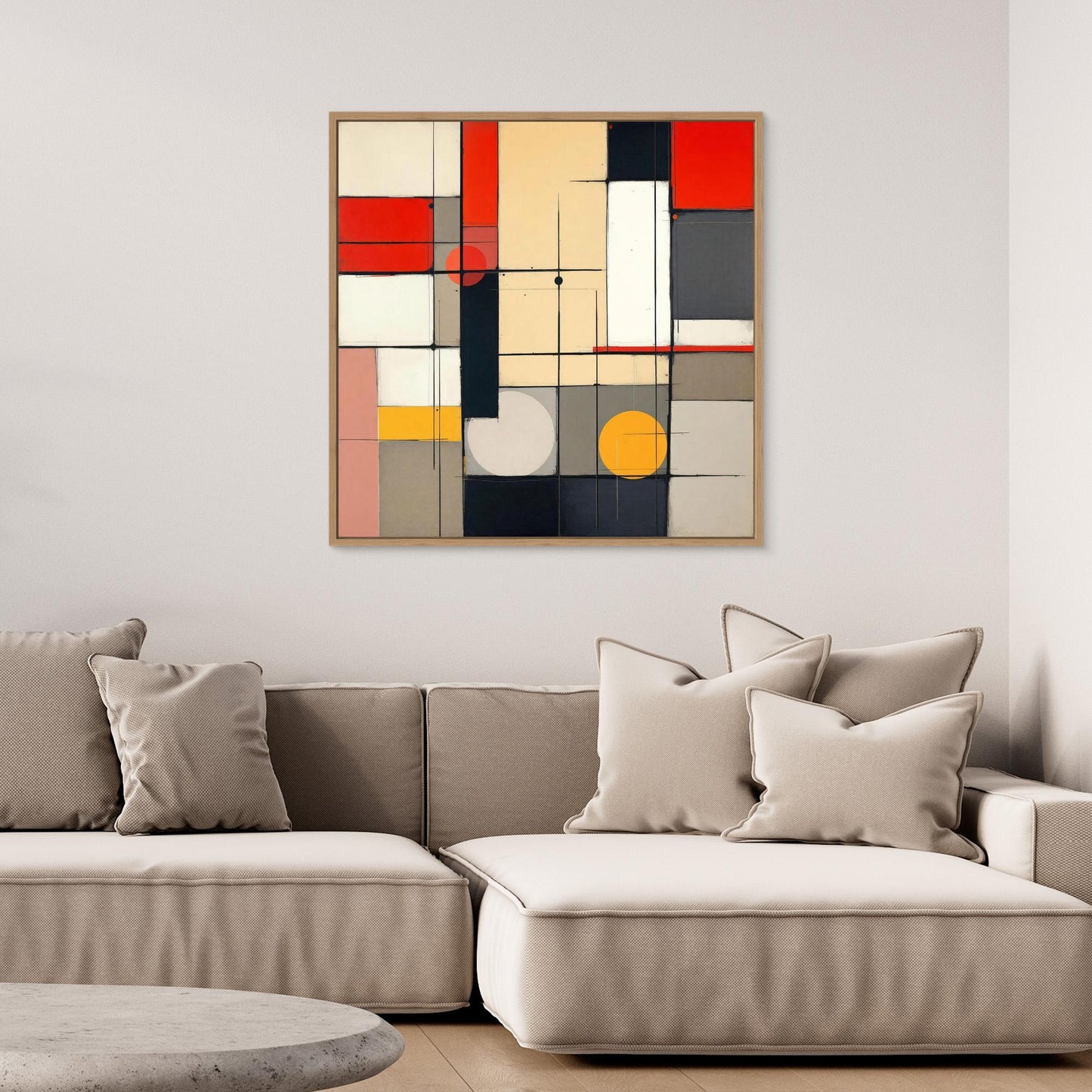 Metro Grid - Constructivist Geometry Art Print