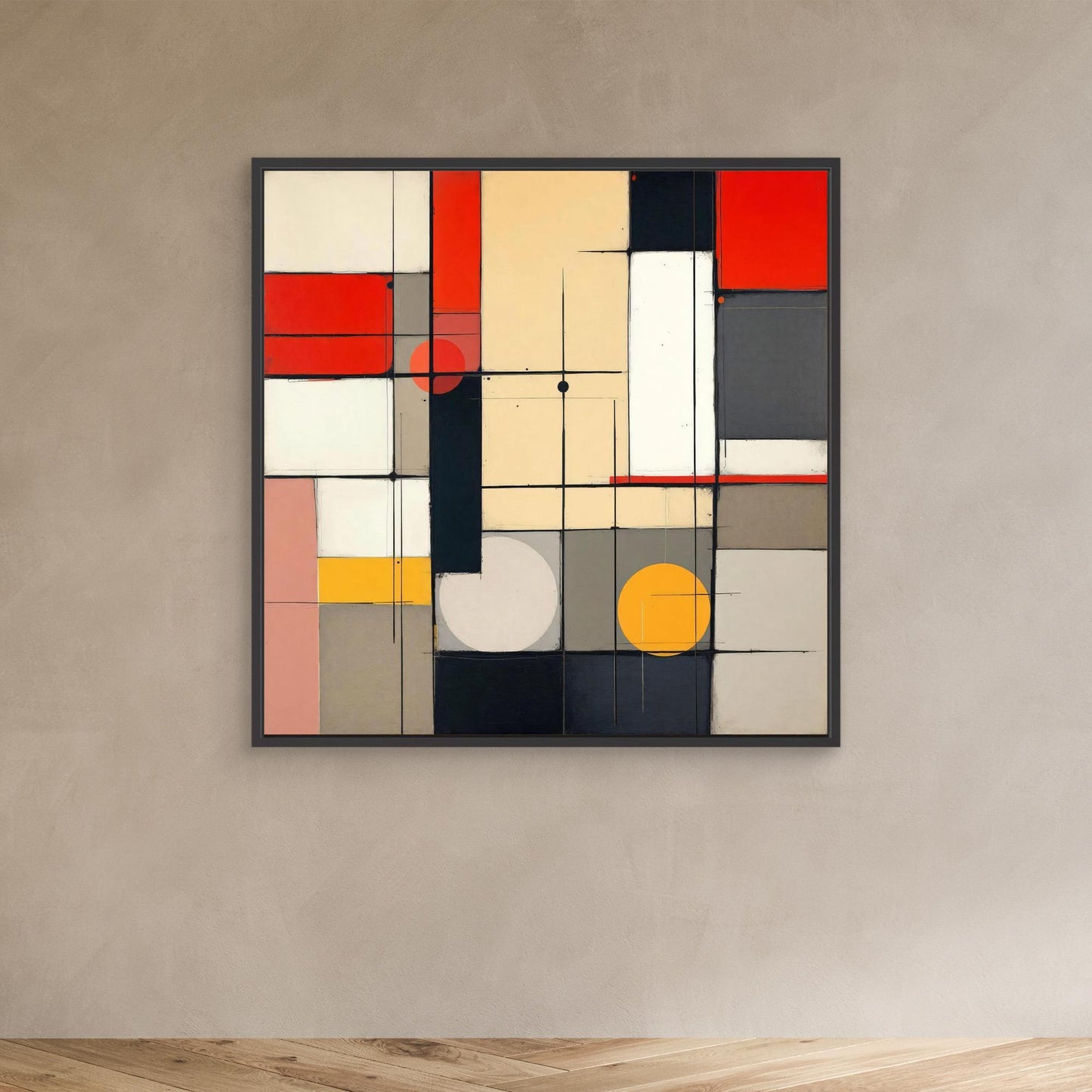 Metro Grid - Constructivist Geometry Art Print
