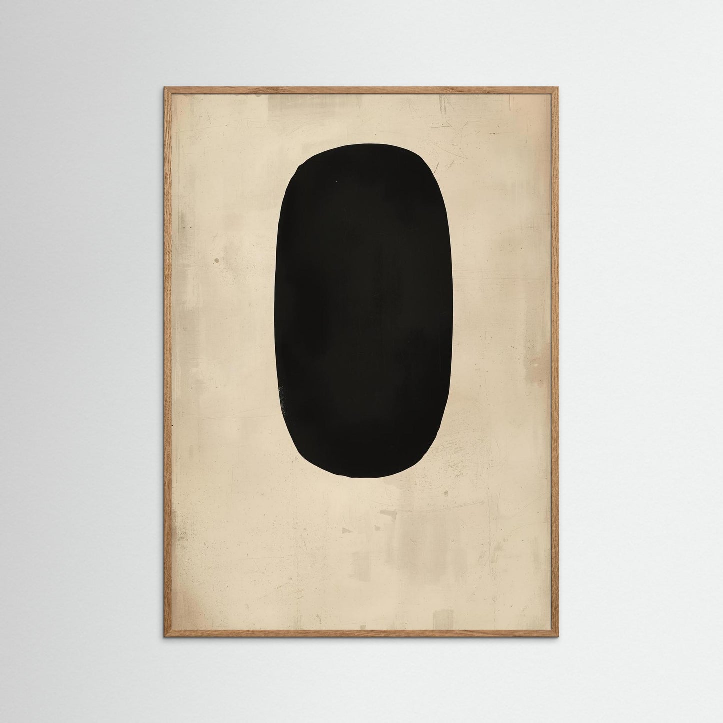 Obsidian Silence - Fine Art Print featuring a meditative exploration of form, stillness, and presence within emptiness