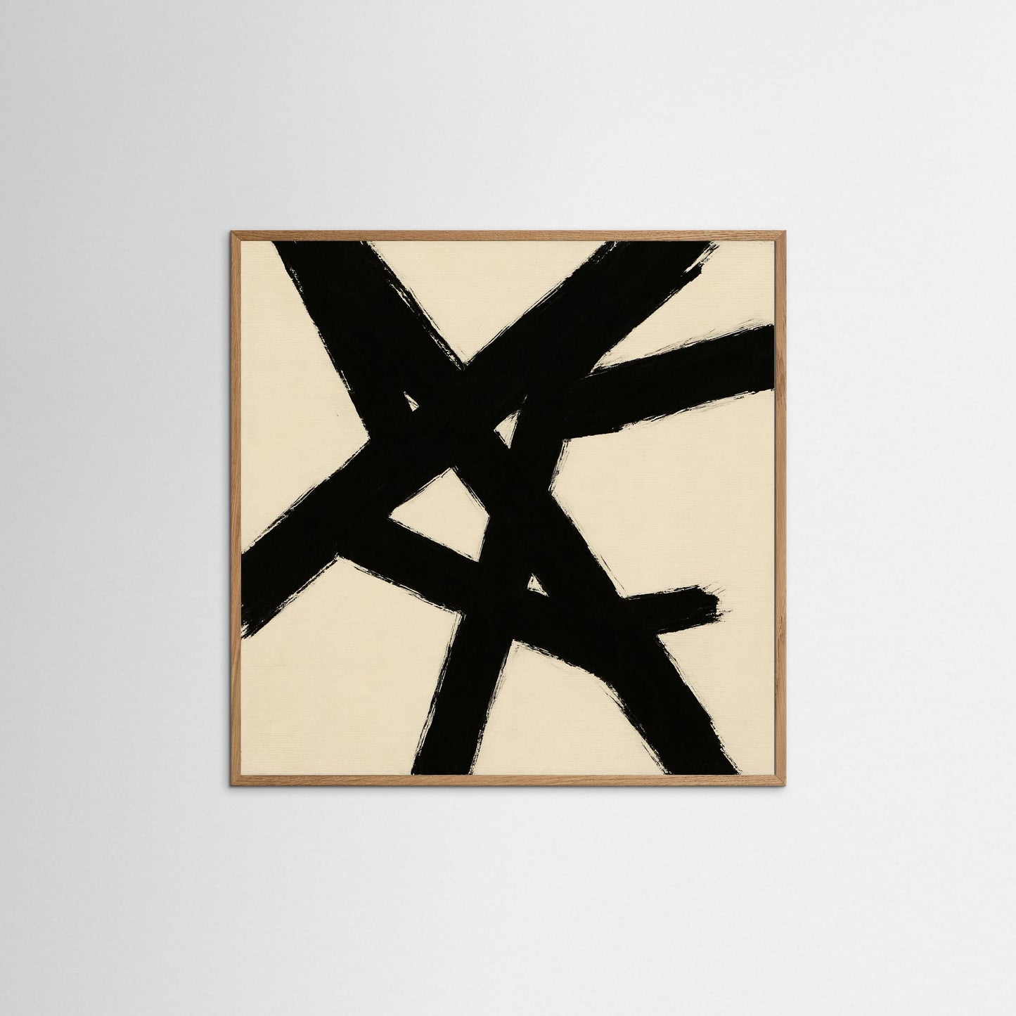 Intersecting Forces - Abstract Expressionism, Minimal Gestural Abstraction Art Print