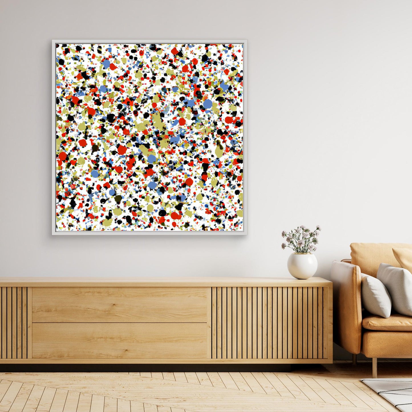 Kinetic Constellation - Action Drip Abstract Art Print